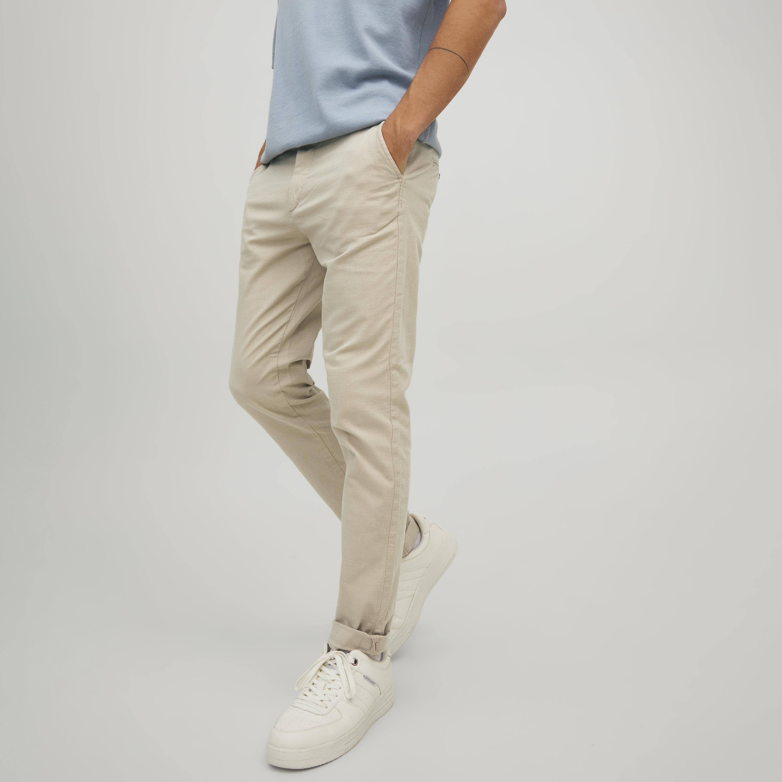 Jack & Jones Slim Fit Plain Mid-Rise Men's Chinos-men-clothing-bottoms-trousersandchinos-chinos-image-5