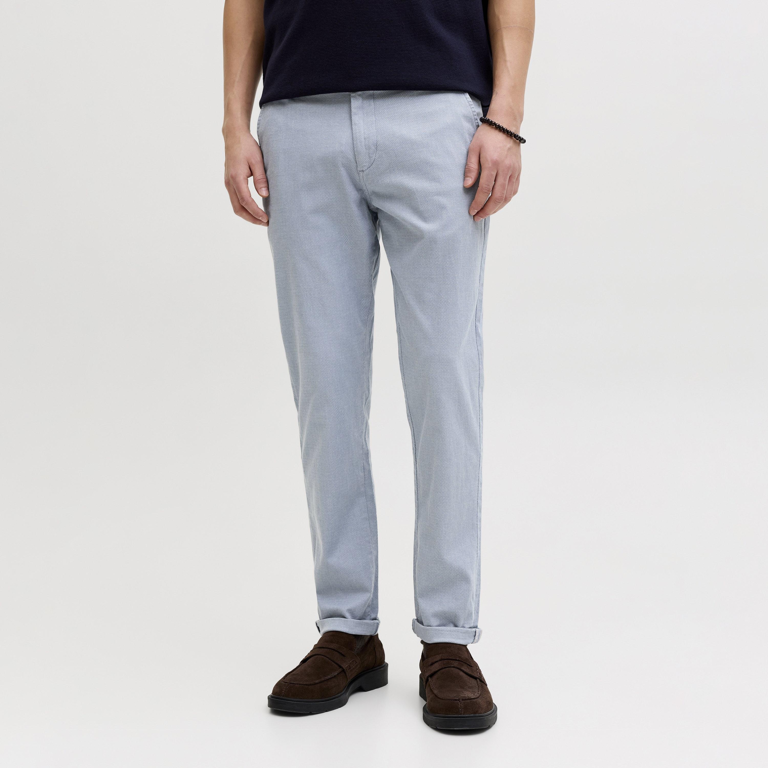 بنطال تشينو رجالي سادة بقصة ضيقة (سليم فيت) وخصر متوسط الارتفاع من جاك آند جونز-men-clothing-bottoms-trousersandchinos-chinos-image-46