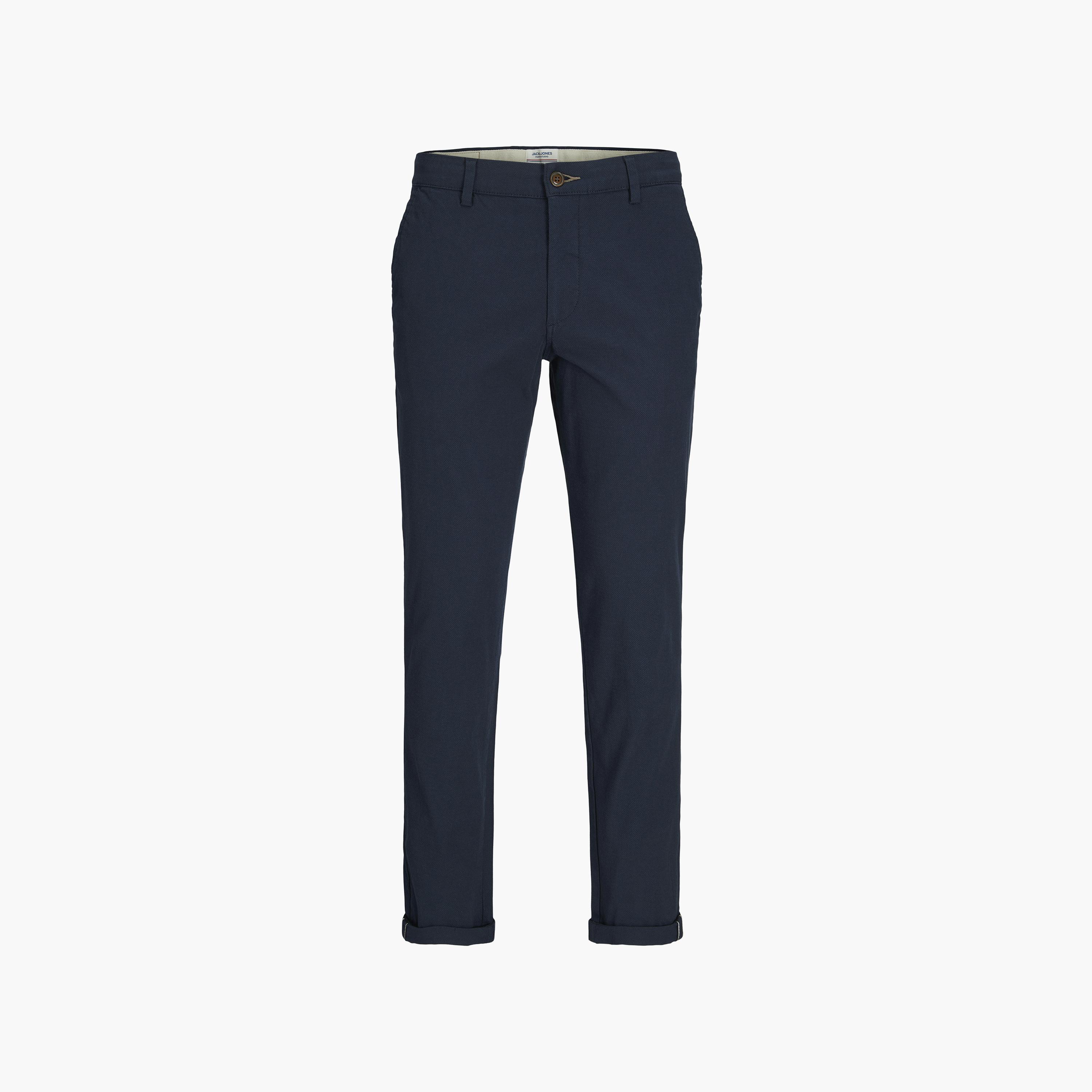 بنطال تشينو رجالي سادة بقصة ضيقة (سليم فيت) وخصر متوسط الارتفاع من جاك آند جونز-men-clothing-bottoms-trousersandchinos-chinos-image-7