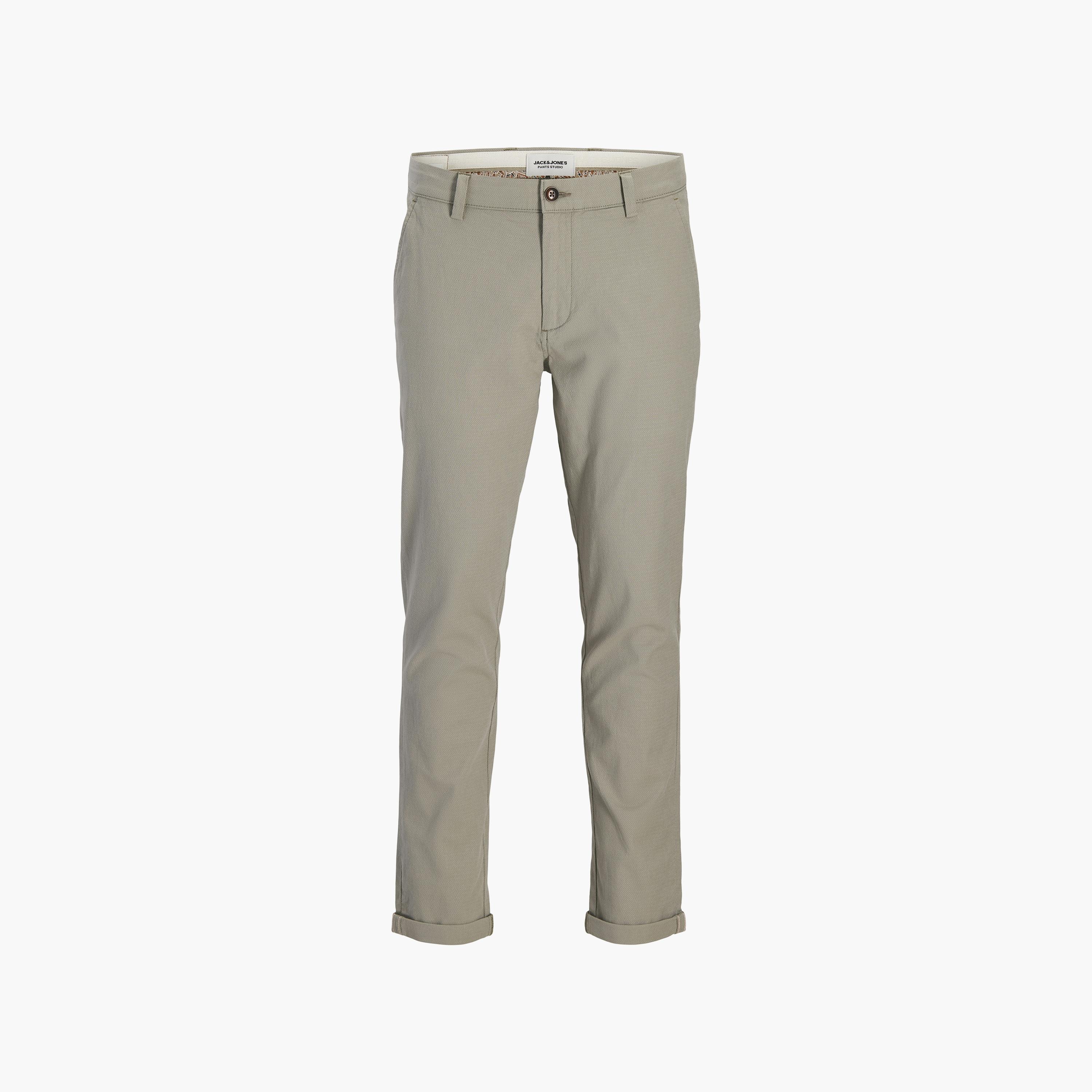 بنطال تشينو رجالي سادة بقصة ضيقة (سليم فيت) وخصر متوسط الارتفاع من جاك آند جونز-men-clothing-bottoms-trousersandchinos-chinos-image-7
