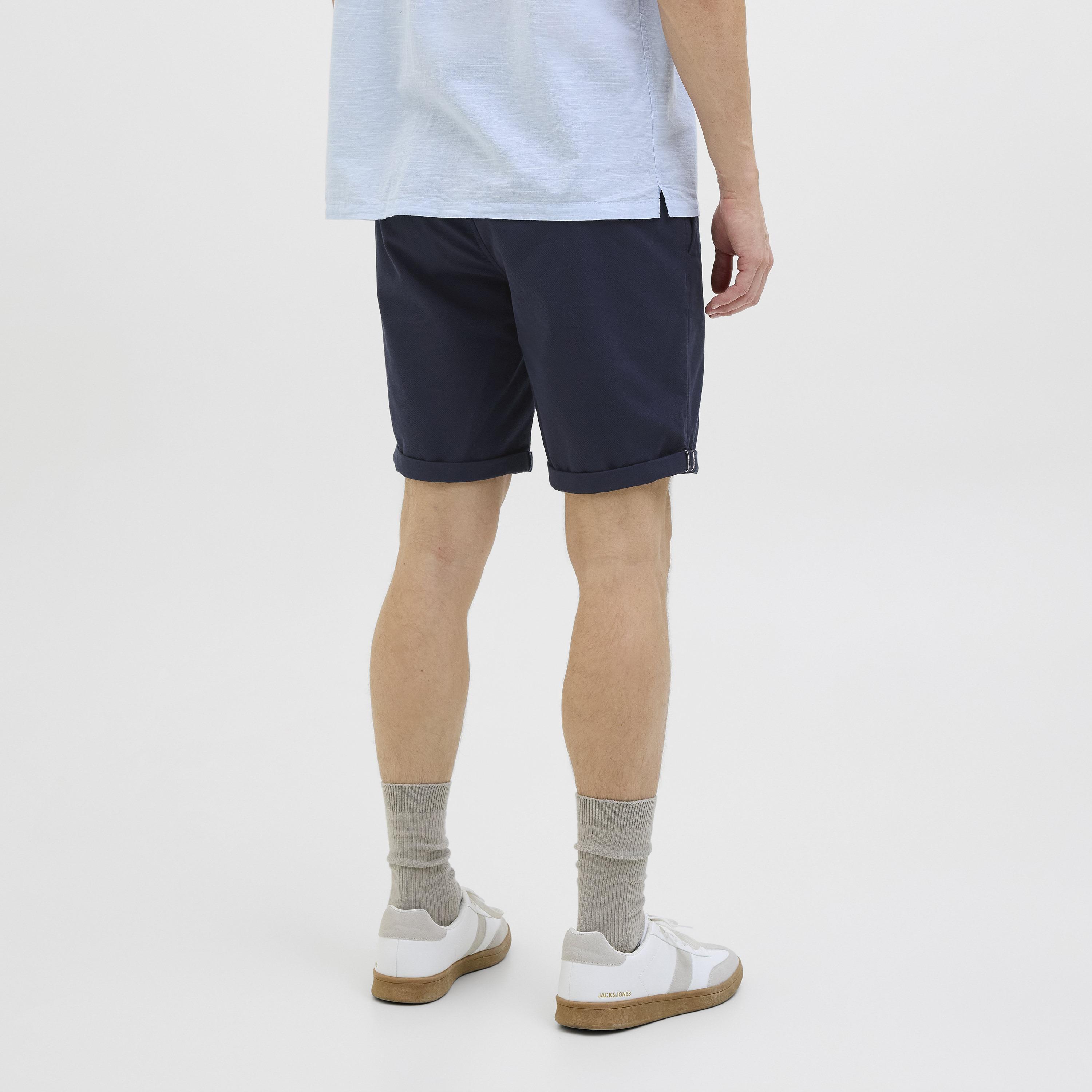 Jack & Jones Plain Mid-Rise Button and Zip Fly Men's Chino Shorts-men-clothing-bottoms-shorts-image-12