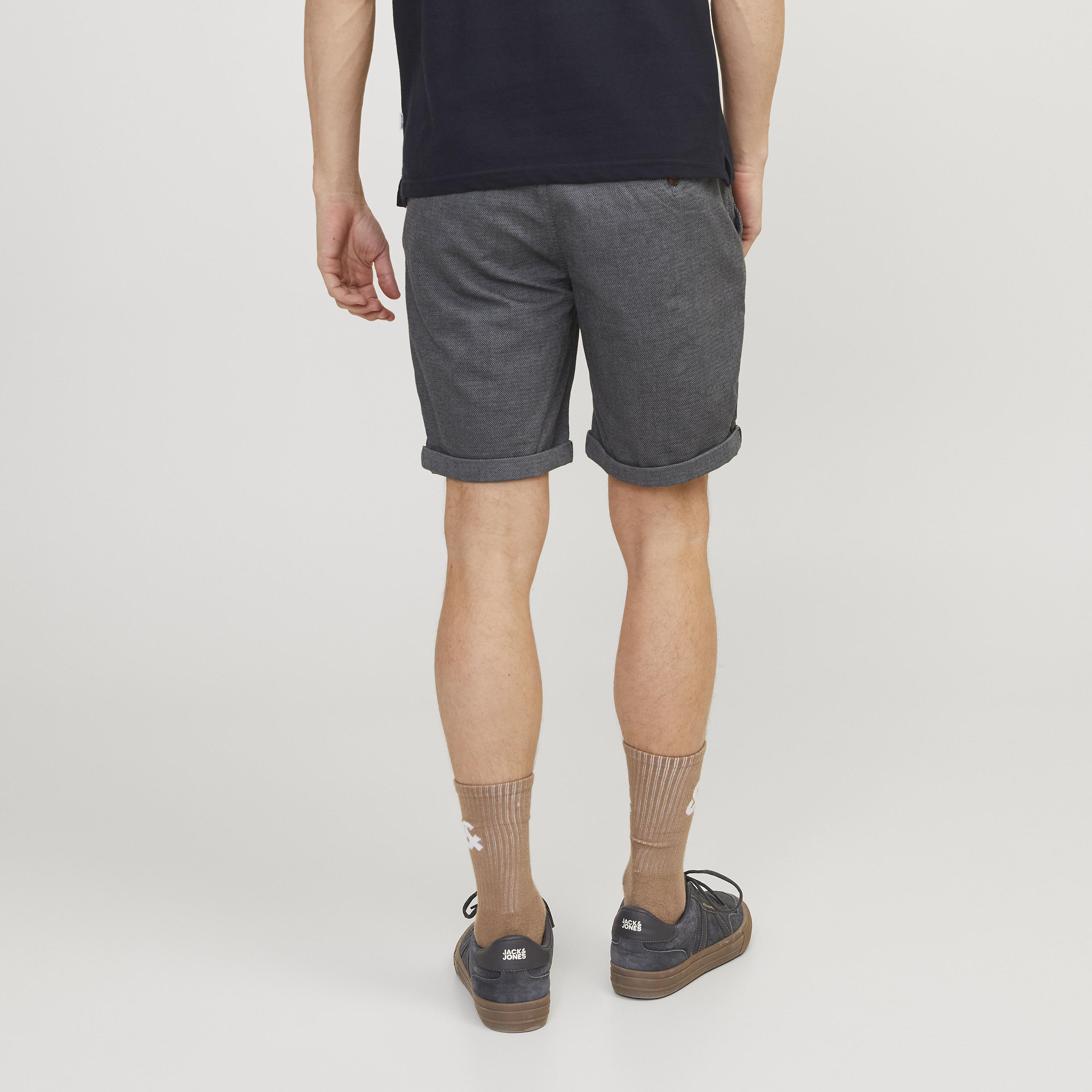 Jack & Jones Plain Mid-Rise Button and Zip Fly Men's Chino Shorts-men-clothing-bottoms-shorts-image-4