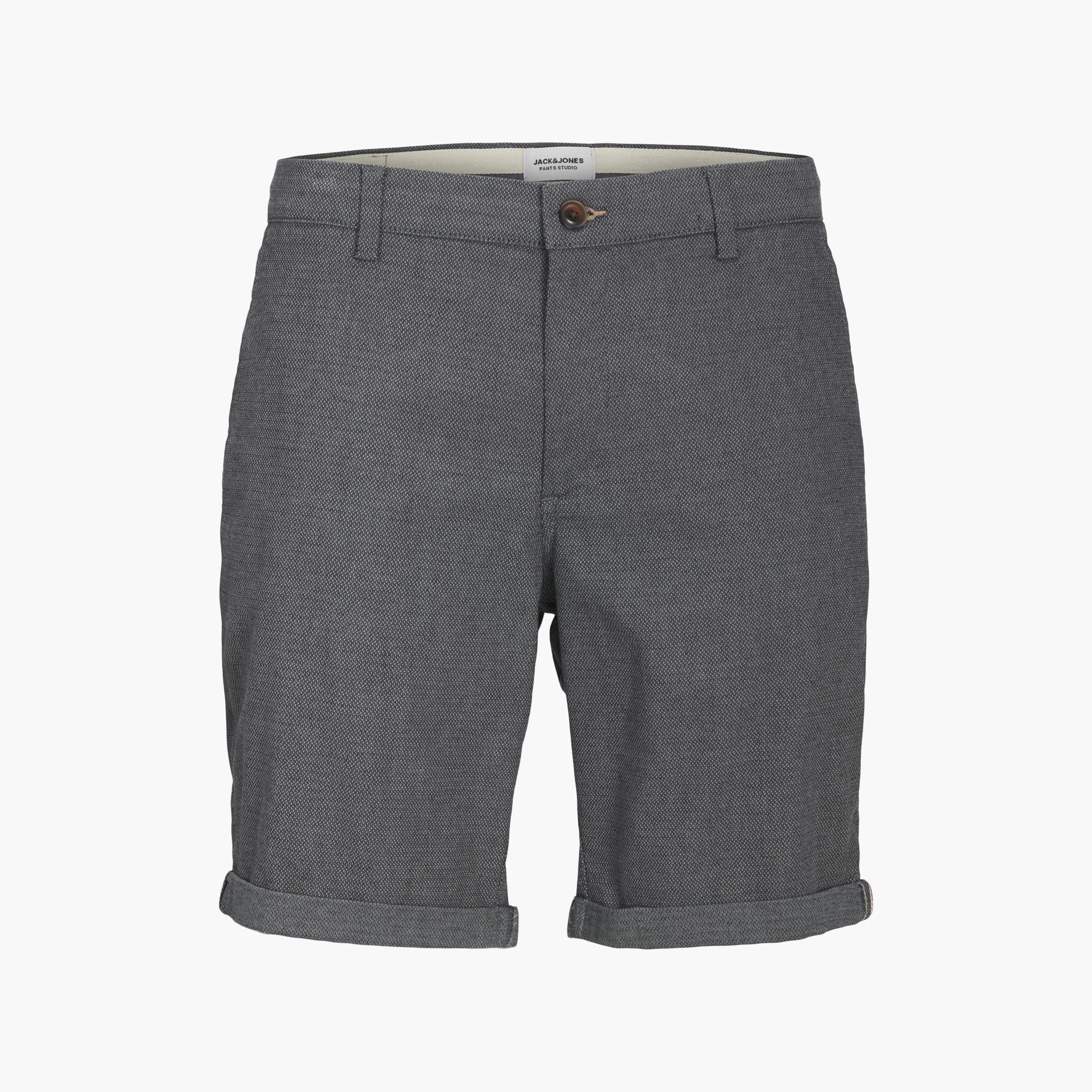 Jack & Jones Plain Mid-Rise Button and Zip Fly Men's Chino Shorts-men-clothing-bottoms-shorts-image-7