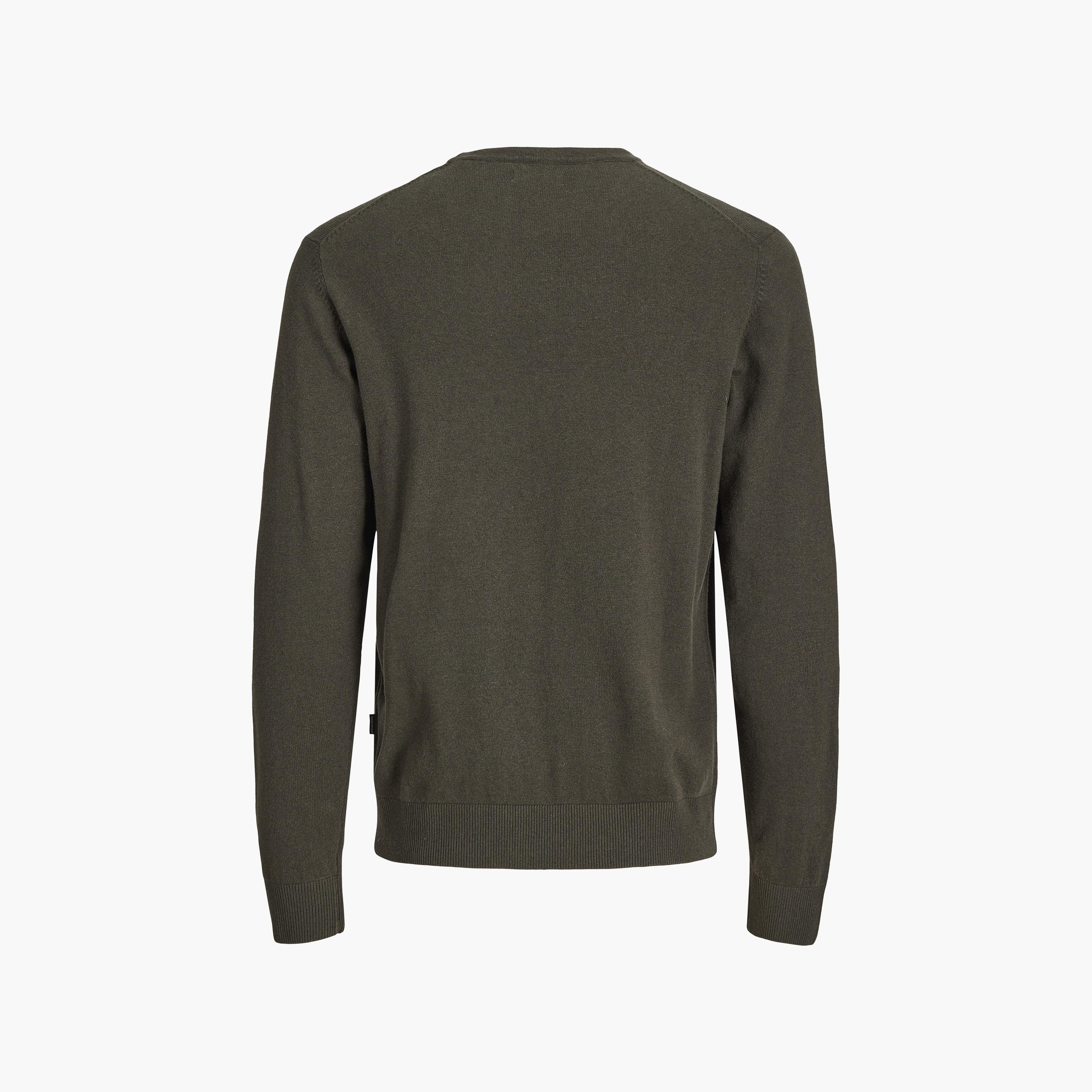بلوفر رجالي سادة برقبة مستديرة وأكمام طويلة من جاك آند جونز-men-clothing-sweatersandpullovers-image-7