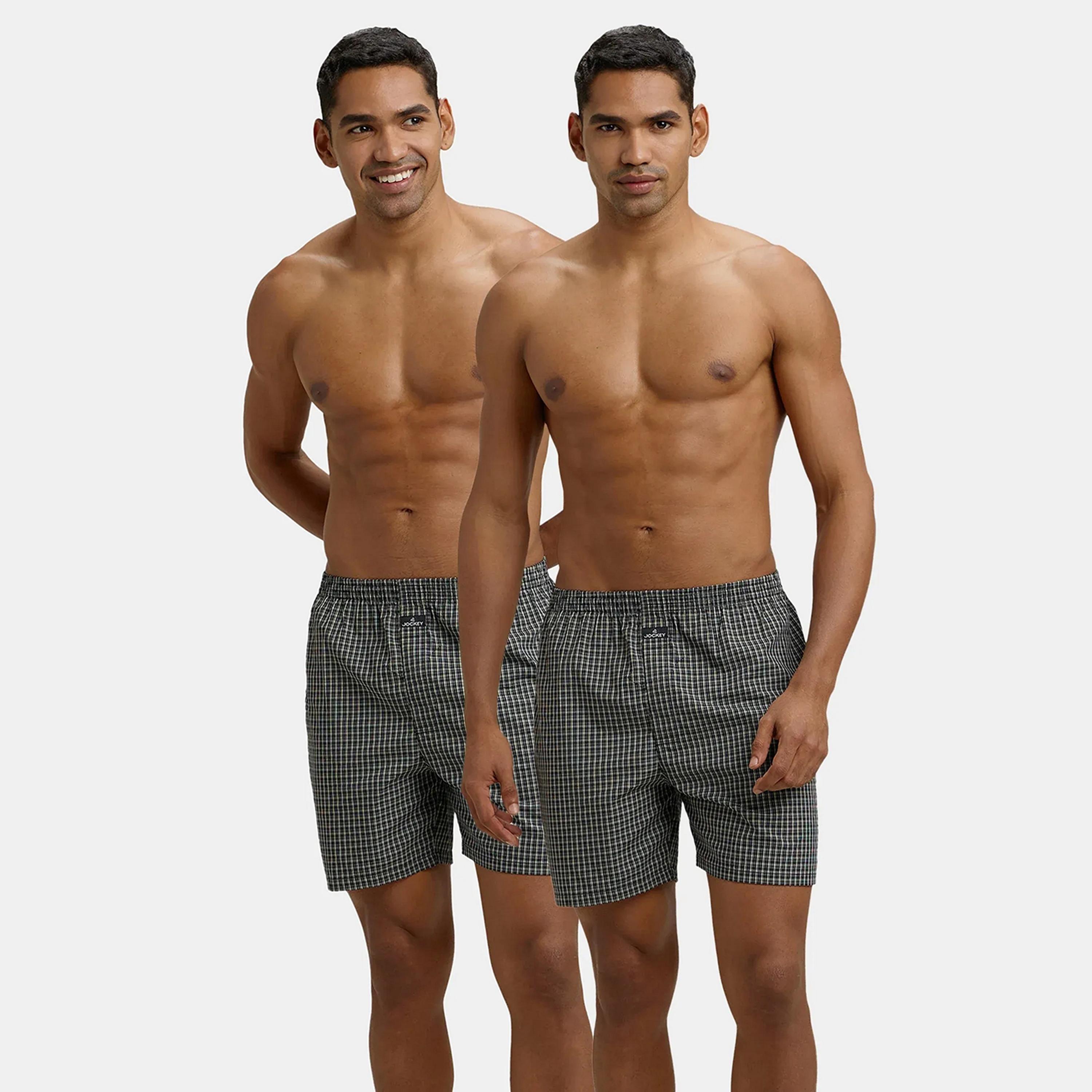 مجموعة متنوعة من 2 سروال داخلي رجالي بوكسر منقوشين من جوكي-men-clothing-bottoms-shorts-image-2