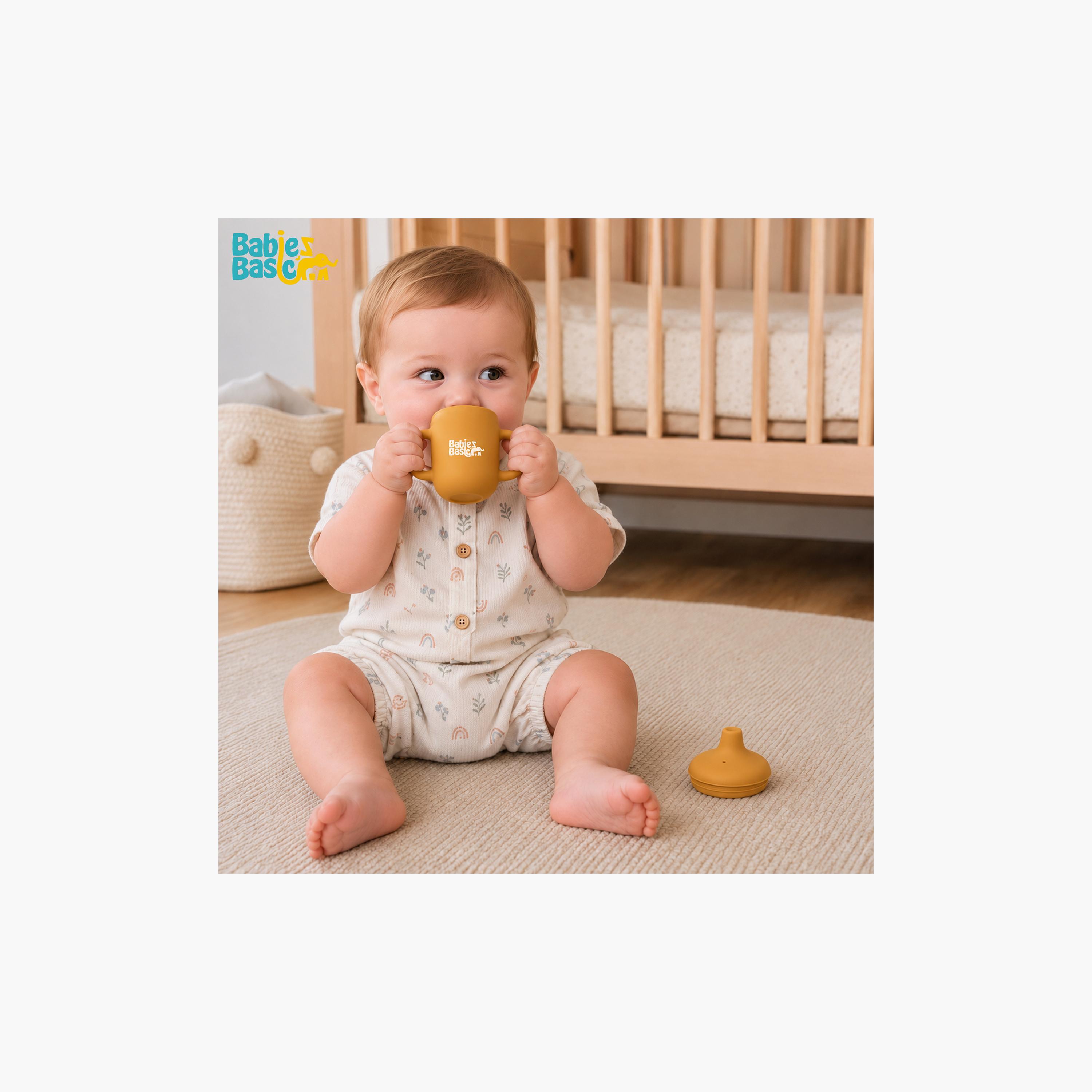 Babies Basic Silicone Trainer Cup with Handles - Stage 1 - 150 ml-baby-feeding-mealtimeessentials-image-2