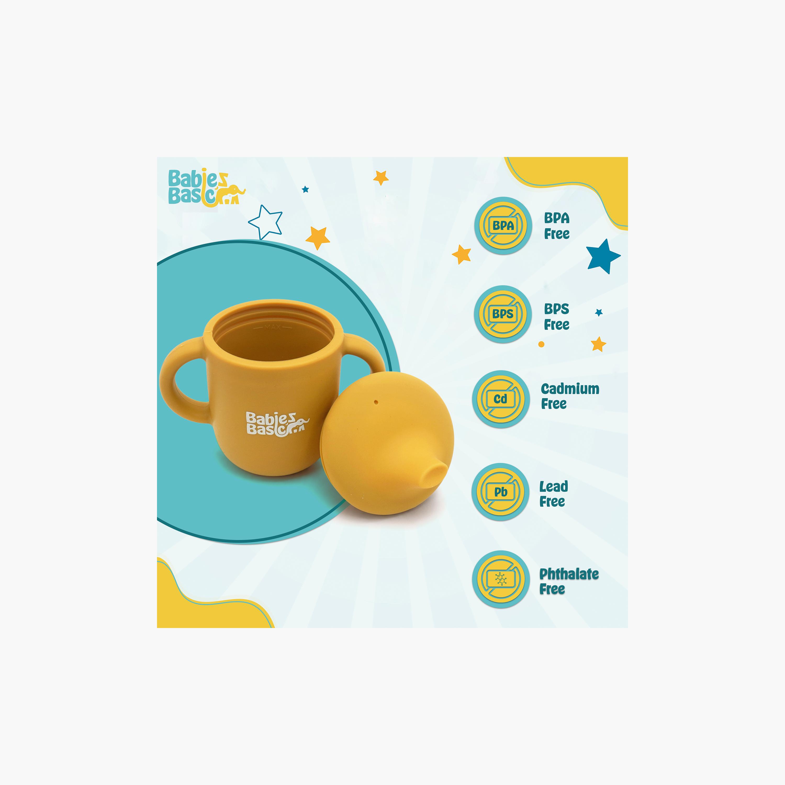 Babies Basic Silicone Trainer Cup with Handles - Stage 1 - 150 ml-baby-feeding-mealtimeessentials-image-5
