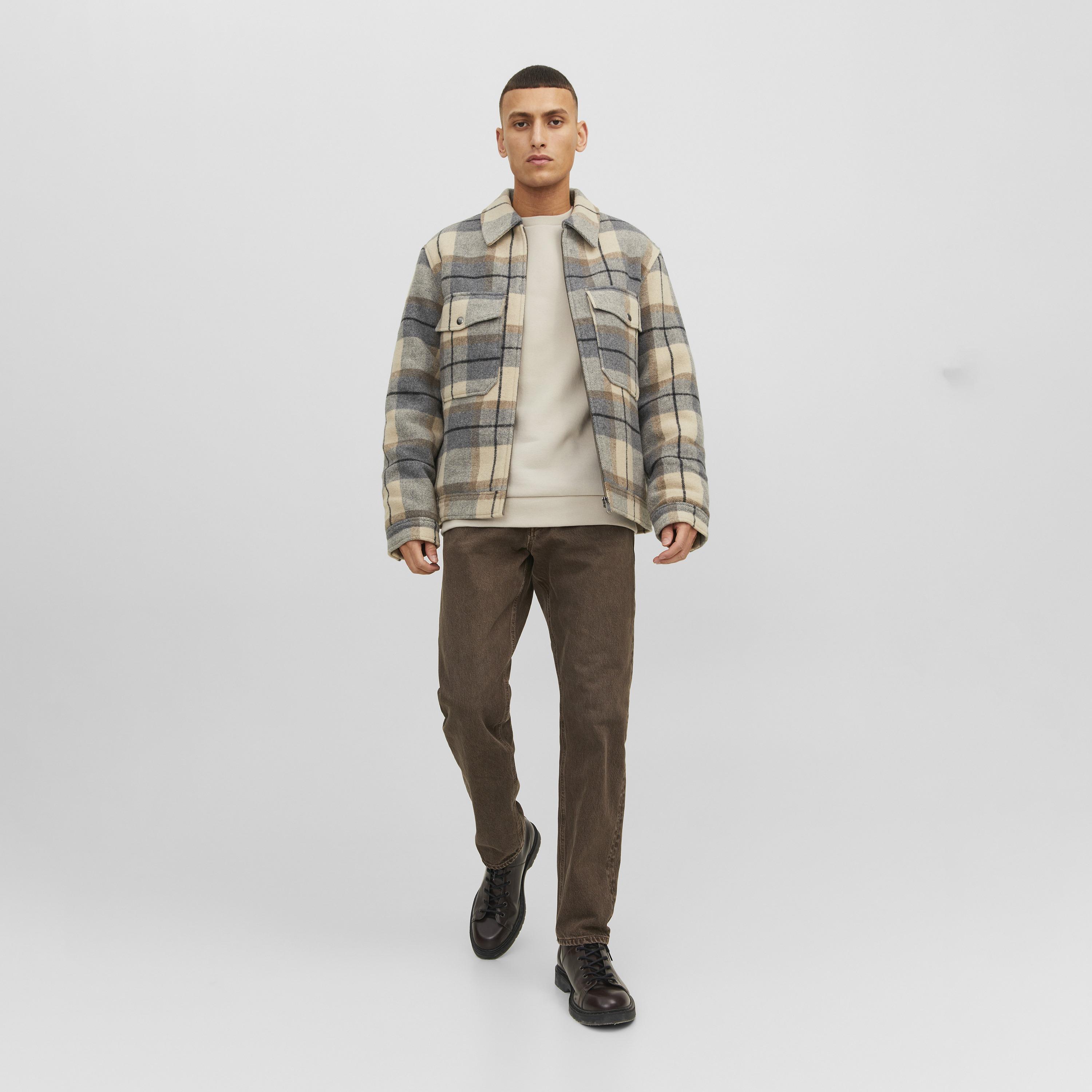 Jack & Jones Plain Crew Neck Long Sleeves Men's Sweatshirt-men-winterwear-hoodiesandsweatshirts-image-2