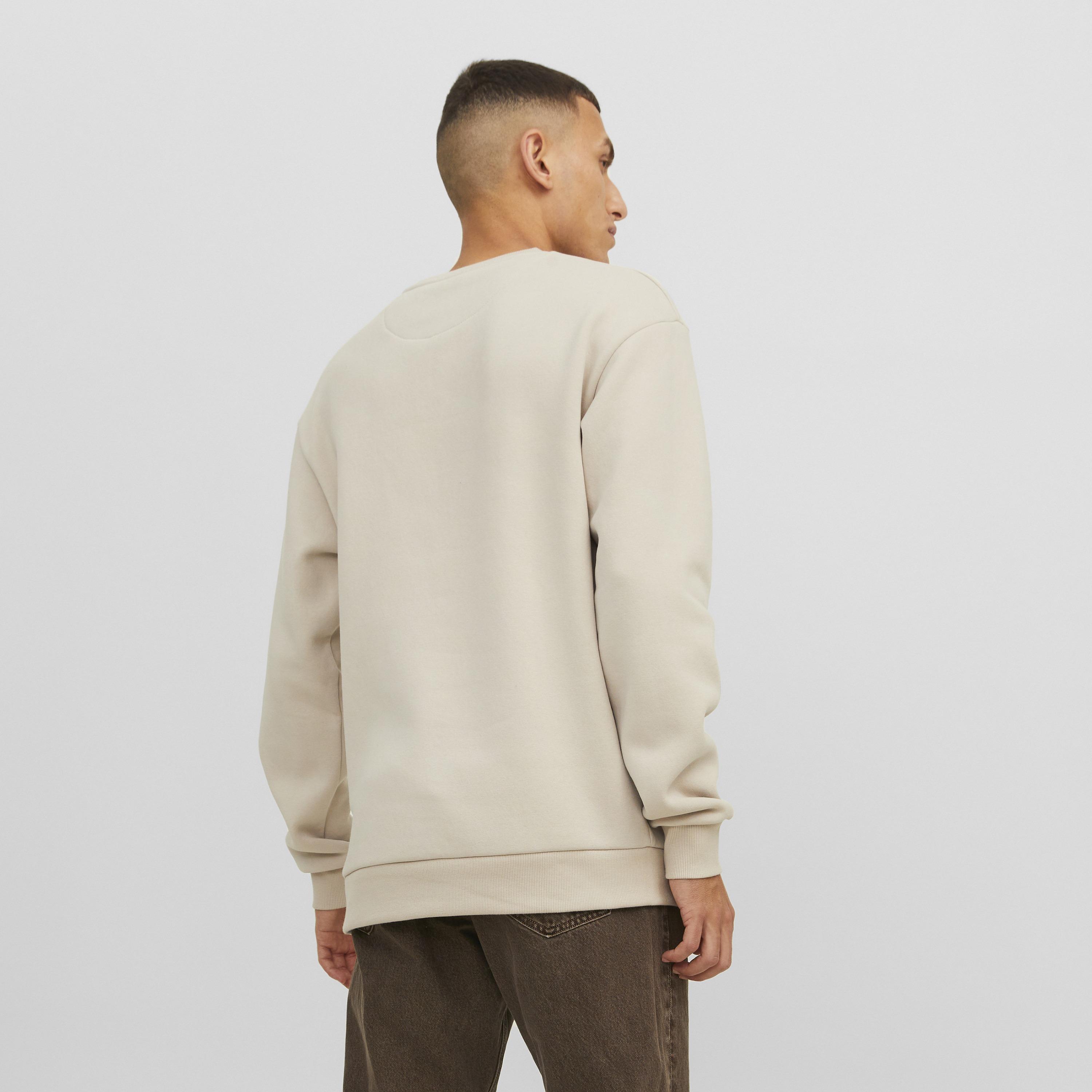 Jack & Jones Plain Crew Neck Long Sleeves Men's Sweatshirt-men-winterwear-hoodiesandsweatshirts-image-4