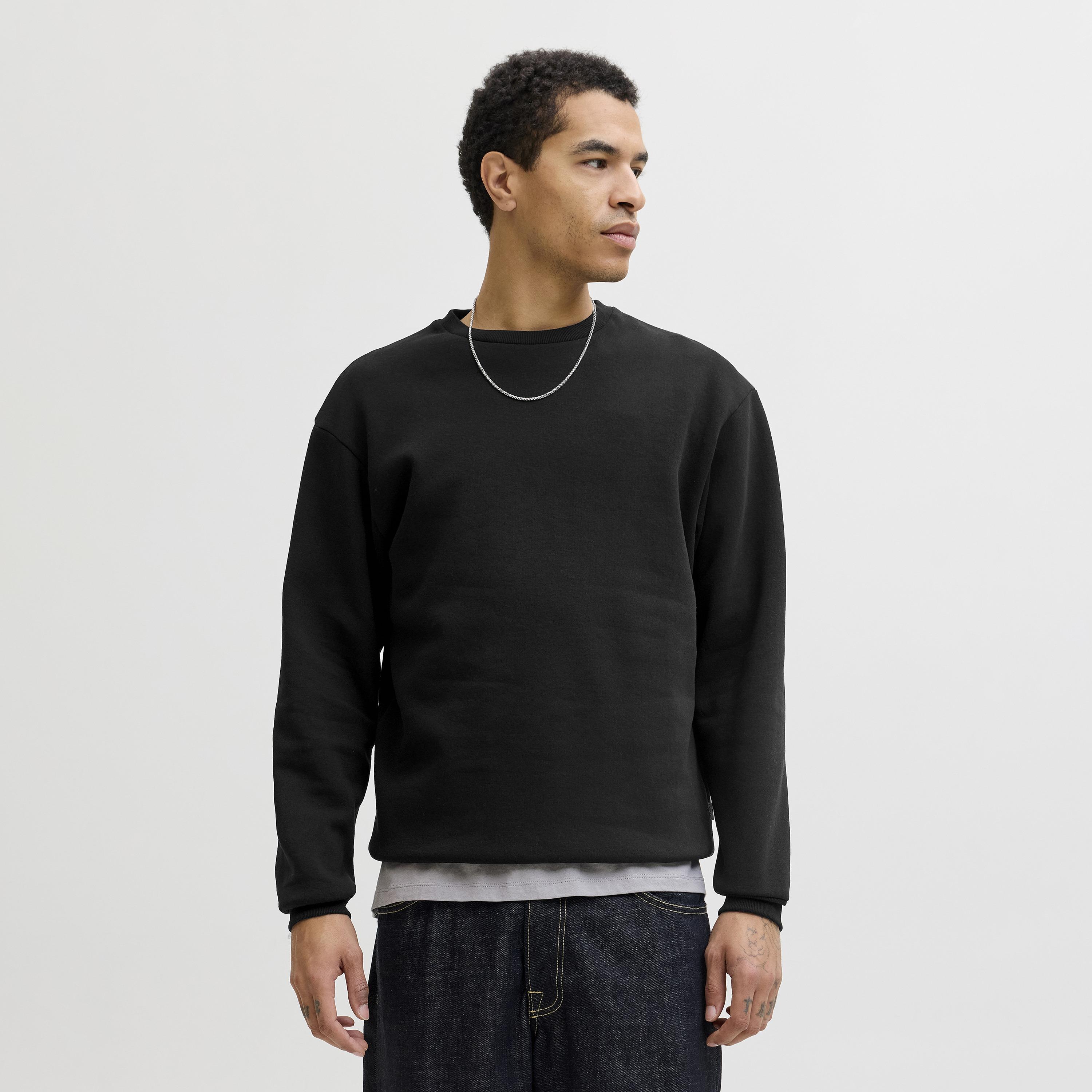 Jack & Jones Plain Crew Neck Long Sleeves Men's Sweatshirt-men-winterwear-hoodiesandsweatshirts-image-1