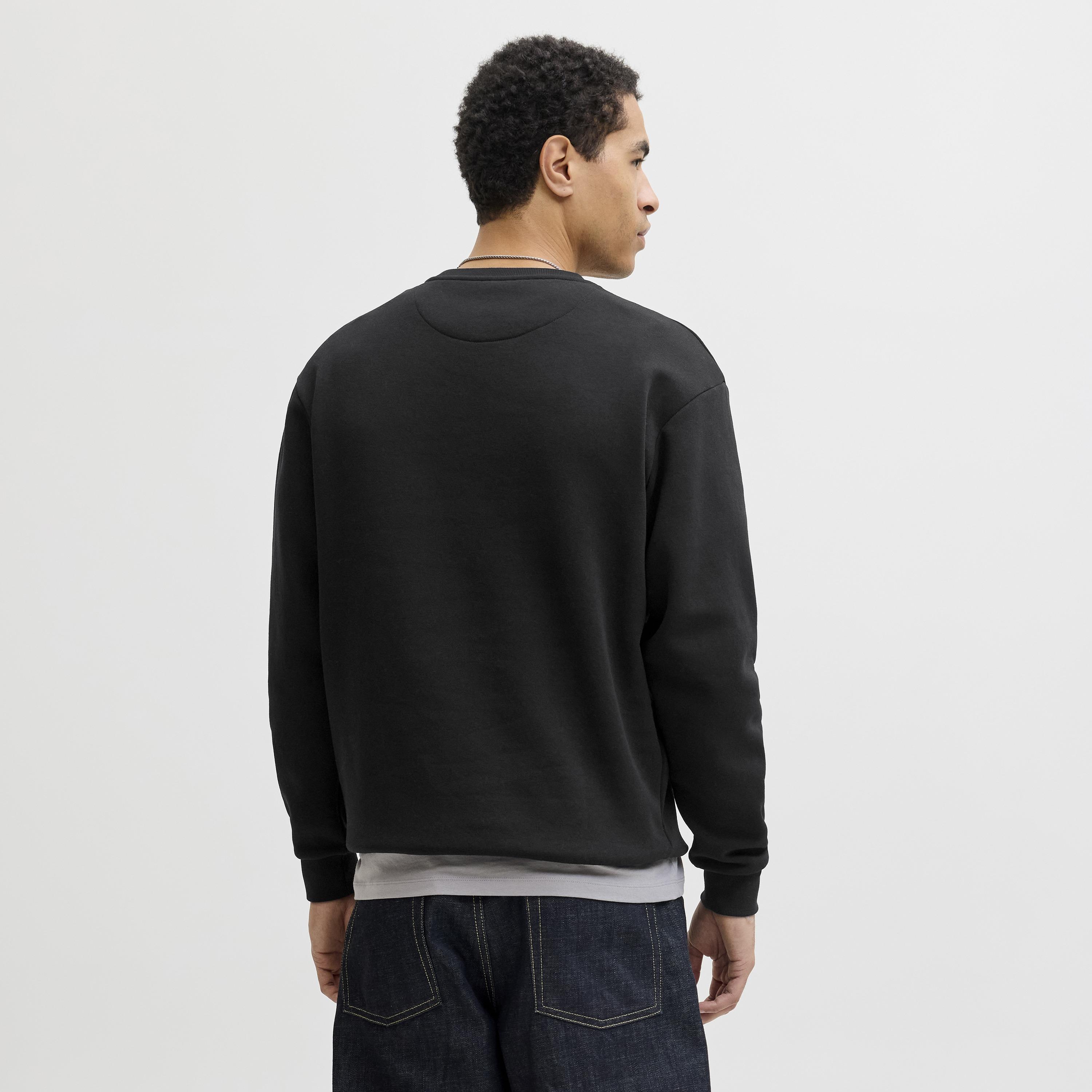 Jack & Jones Plain Crew Neck Long Sleeves Men's Sweatshirt-men-winterwear-hoodiesandsweatshirts-image-4