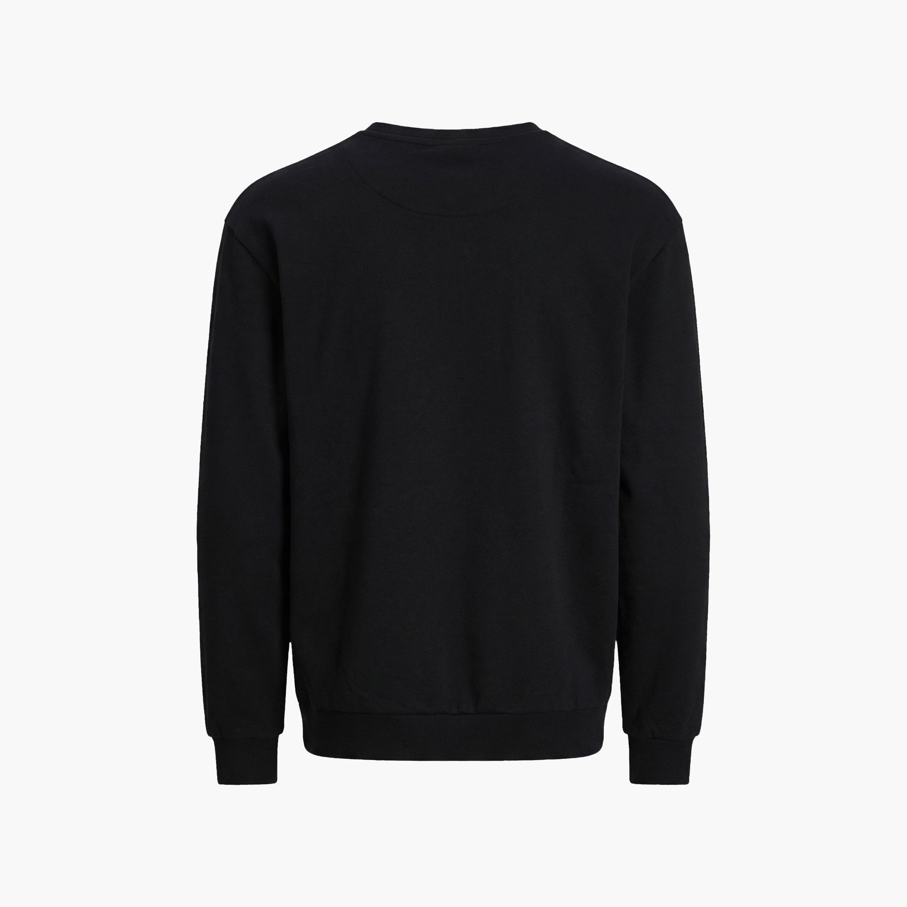 Jack & Jones Plain Crew Neck Long Sleeves Men's Sweatshirt-men-winterwear-hoodiesandsweatshirts-image-8
