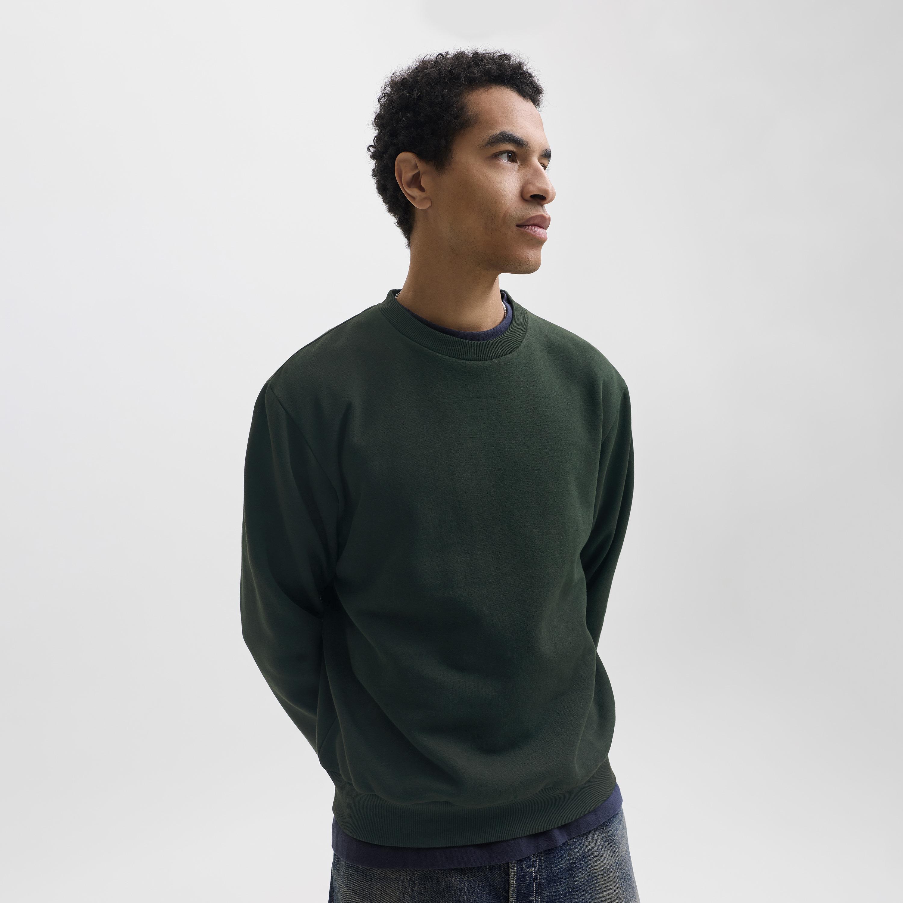 Jack & Jones Plain Crew Neck Long Sleeves Men's Sweatshirt-men-winterwear-hoodiesandsweatshirts-image-3