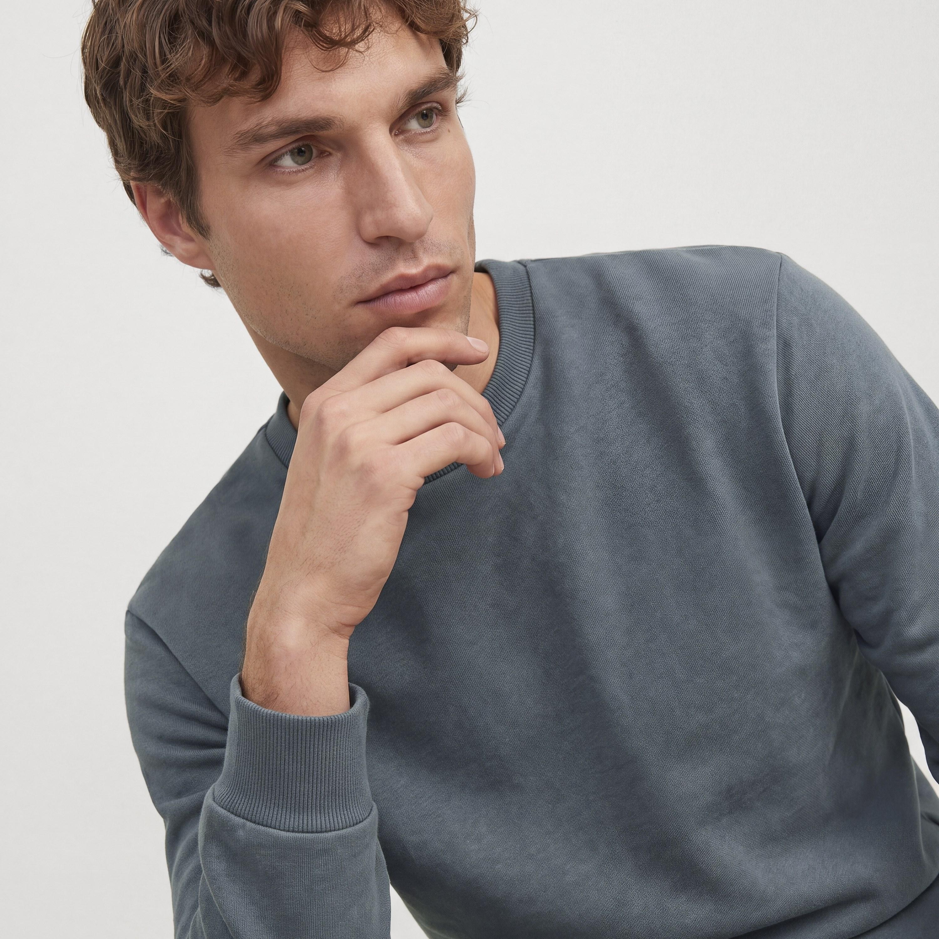 Jack & Jones Plain Crew Neck Long Sleeves Men's Sweatshirt-men-winterwear-hoodiesandsweatshirts-image-4