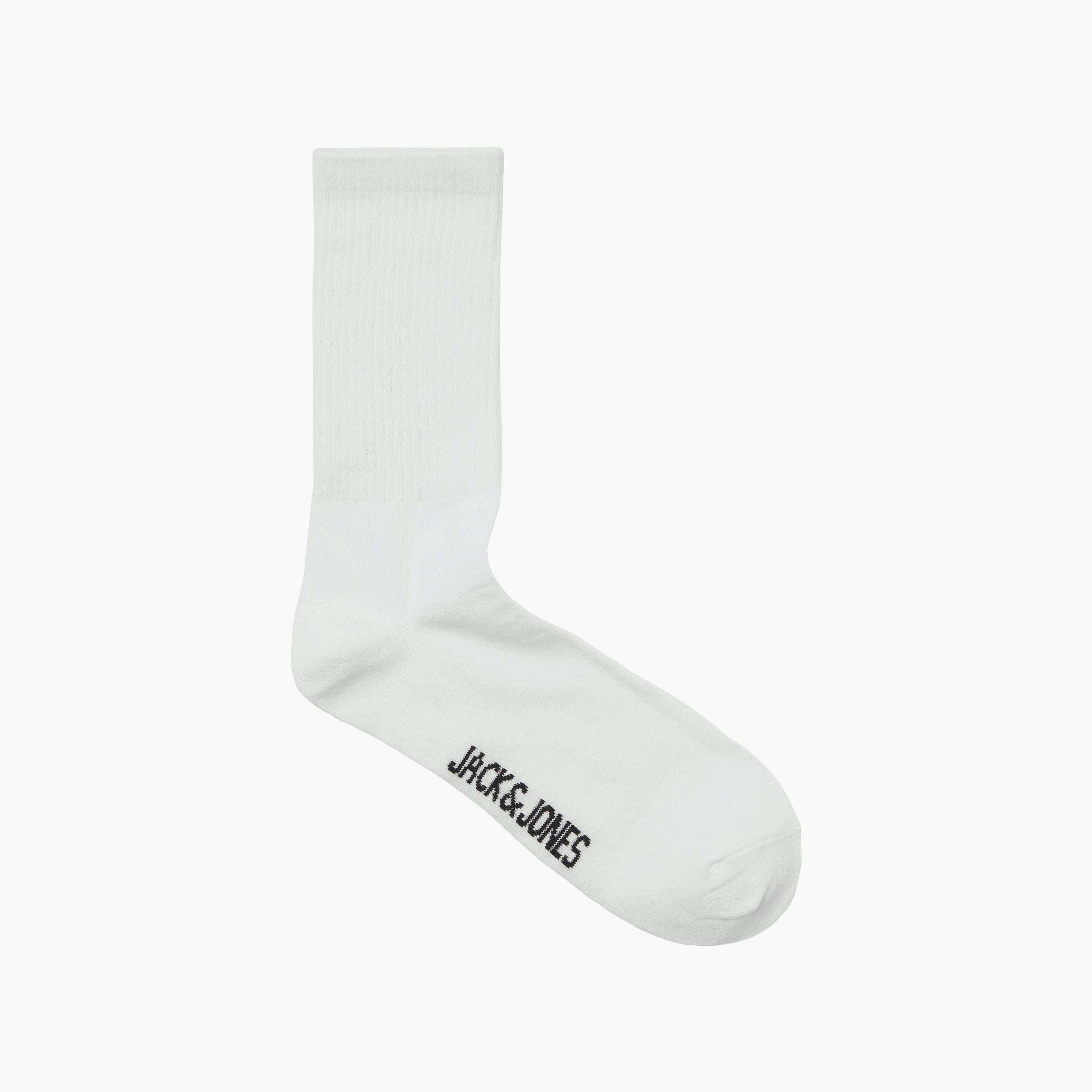 طقم جوارب تنيس قطنية رجالي بطبعة نصية "جاك بيسك" من جاك آند جونز - 5 أزواج | 12254955-men-socks-image-2