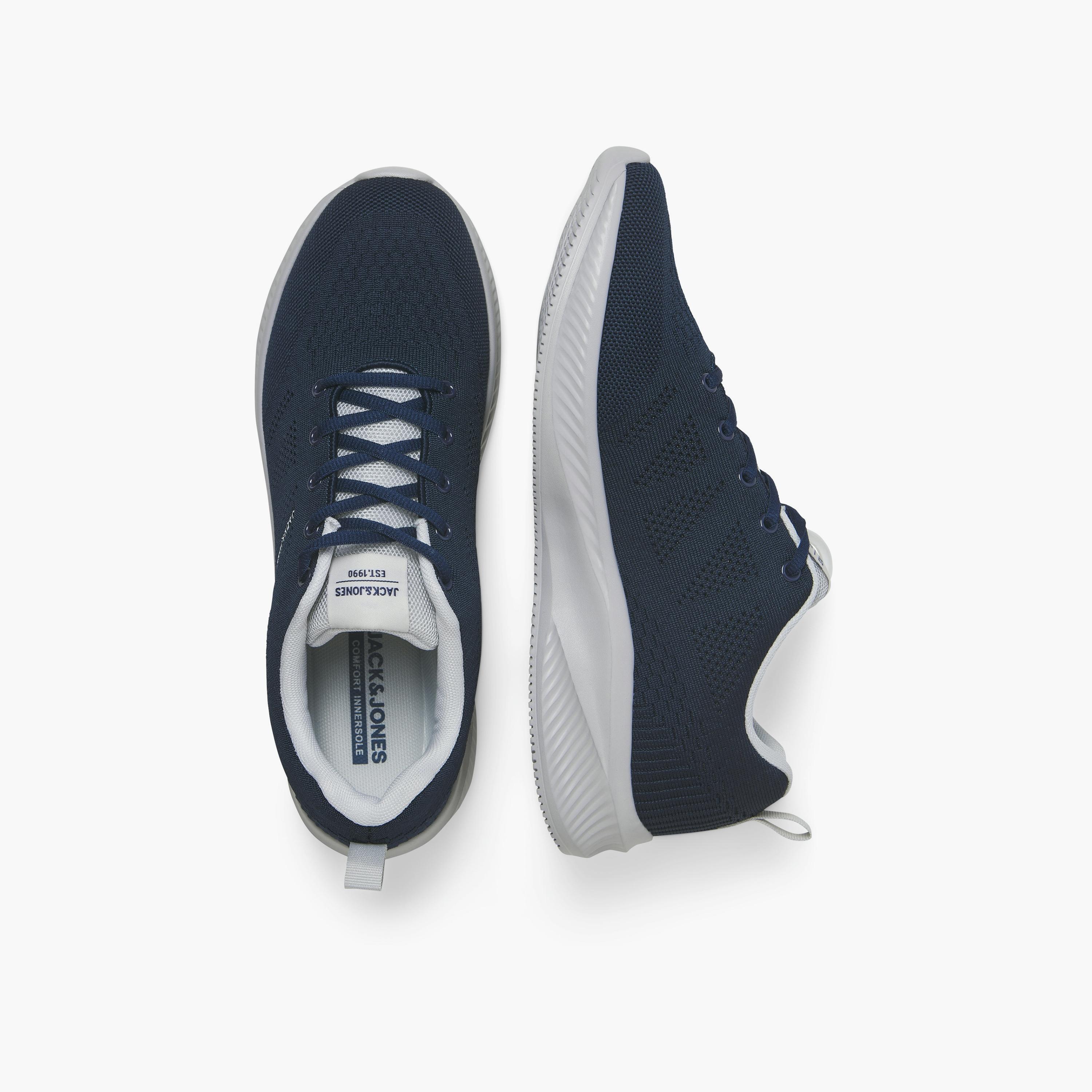 حذاء سنيكرز رجالي برباط وكاحل منخفض من جاك آند جونز | 12255906-men-shoes-sneakers-image-3