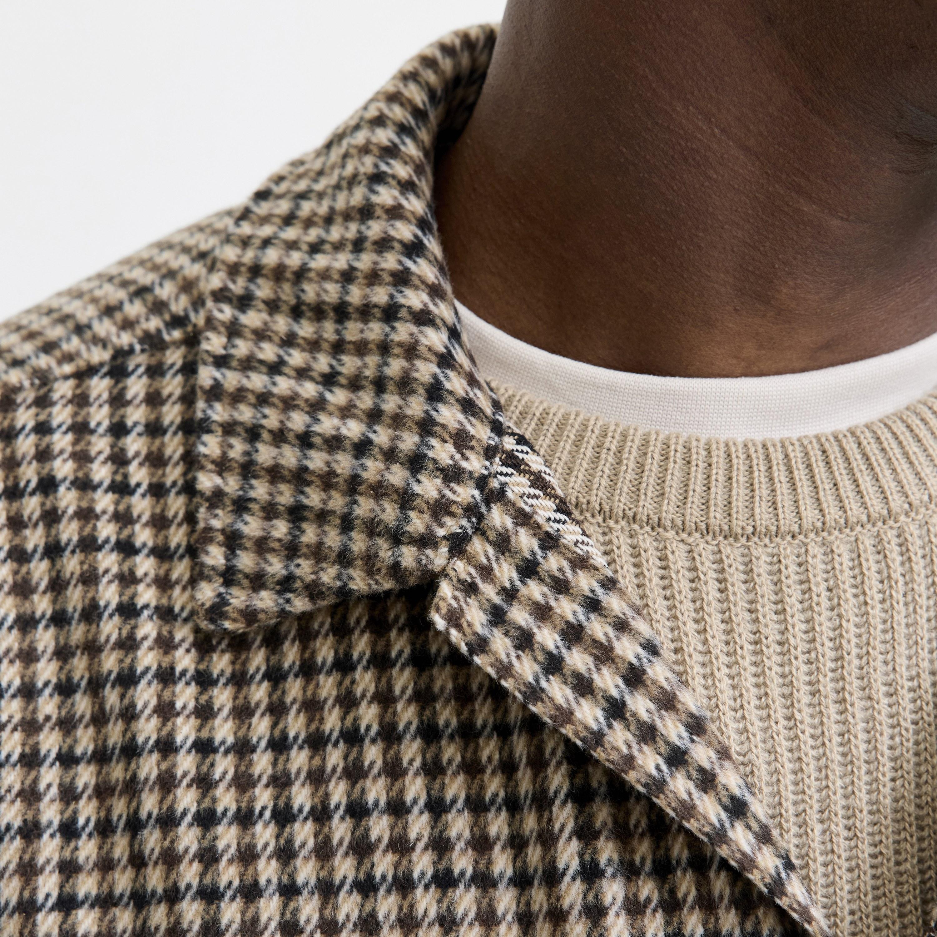 Jack & Jones Regular Fit Checked Spread Collar Long Sleeves Men's Shacket-men-clothing-shirts-image-5