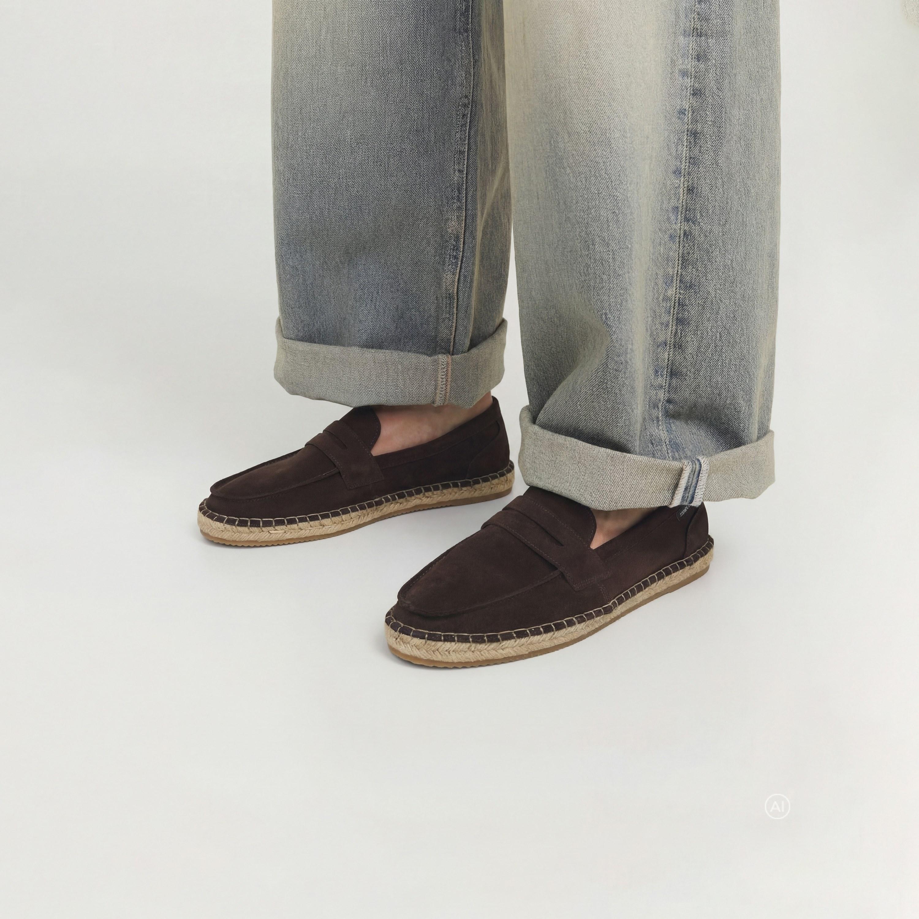 حذاء إسبادريل مسطح وسهل الارتداء رجالي من جاك آند جونز | 12257226-men-shoes-loafersandmoccasins-image-8