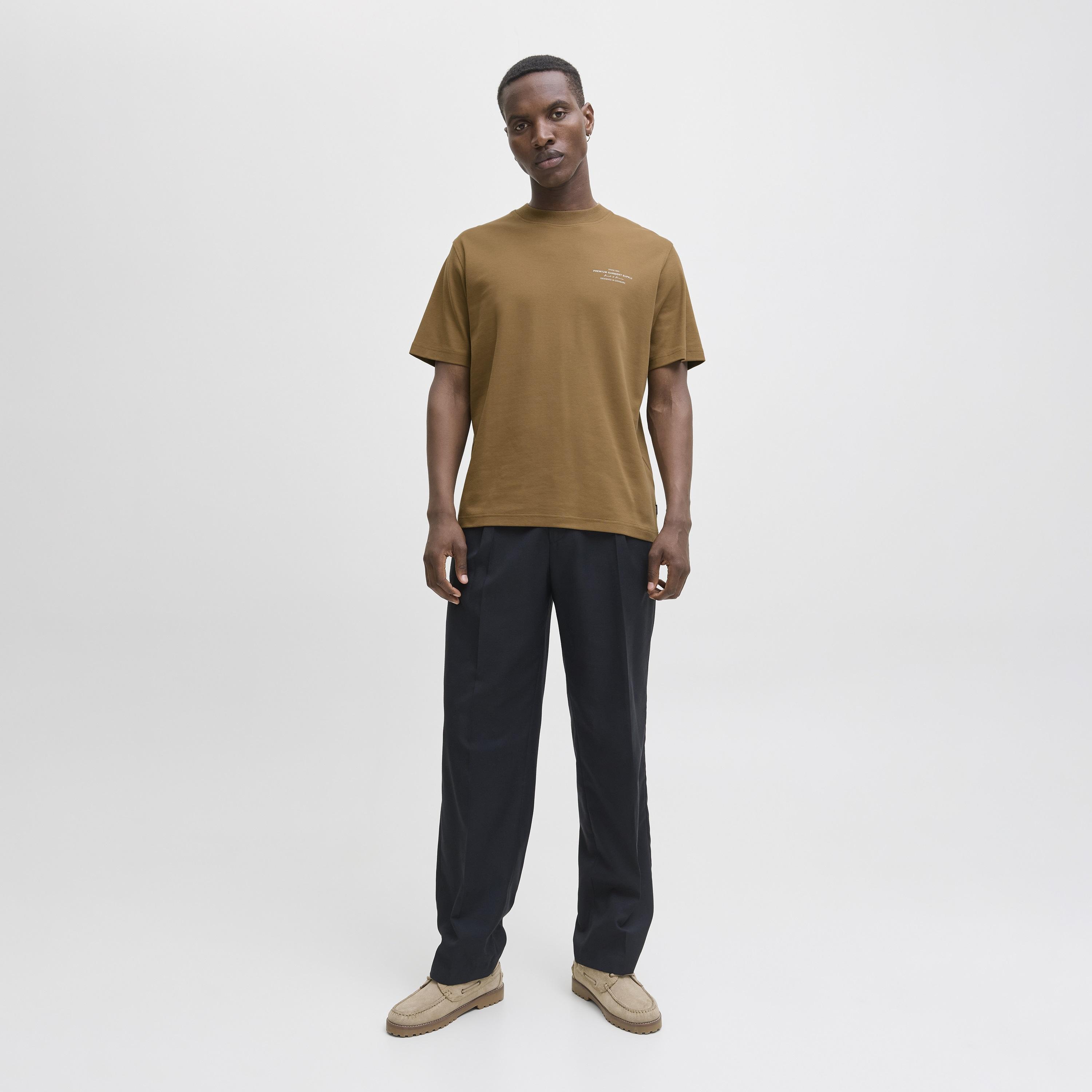 Jack & Jones Typographic Print Crew Neck Short Sleeves Men's T-Shirt-men-clothing-tshirtsandpolos-tshirts-image-2