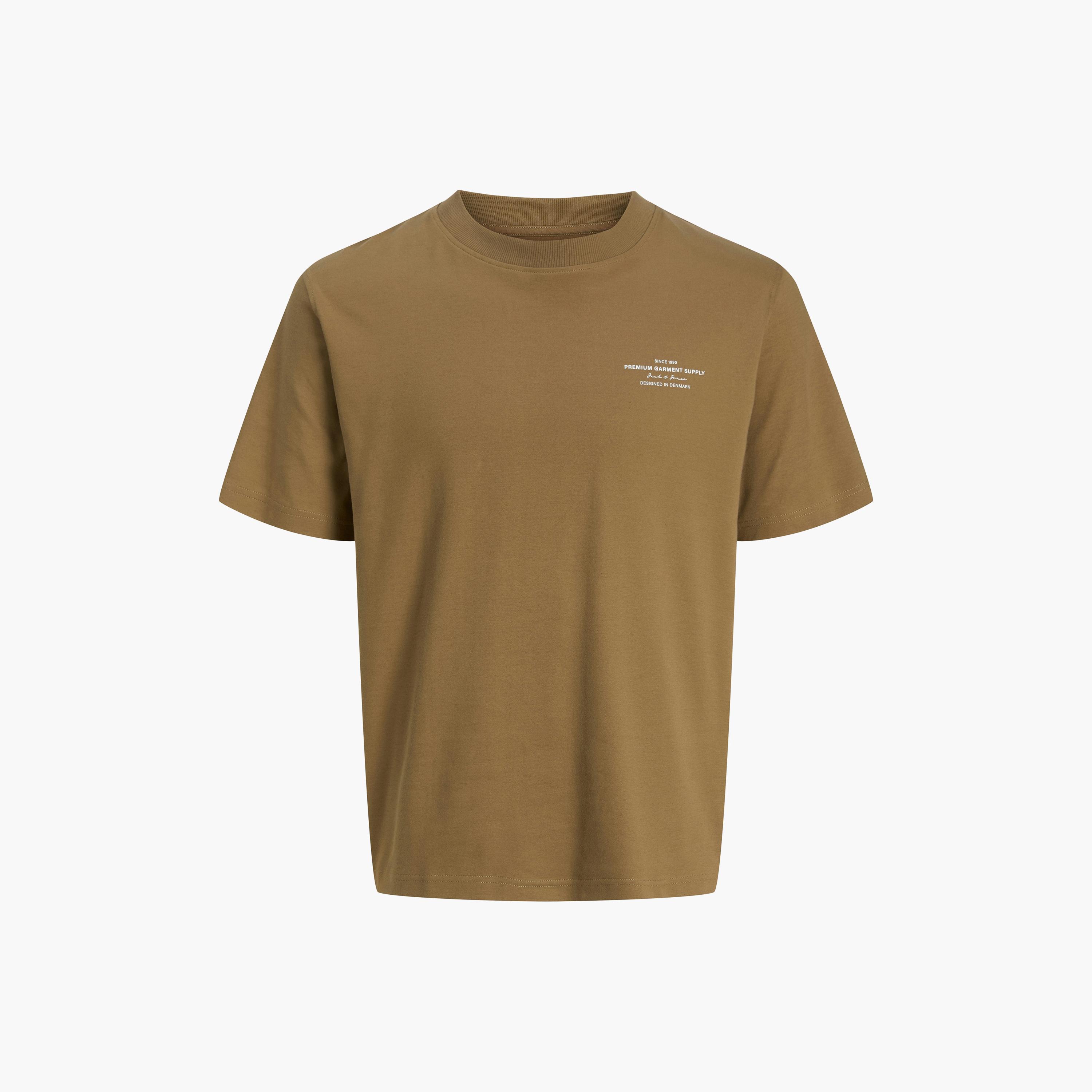 Jack & Jones Typographic Print Crew Neck Short Sleeves Men's T-Shirt-men-clothing-tshirtsandpolos-tshirts-image-7