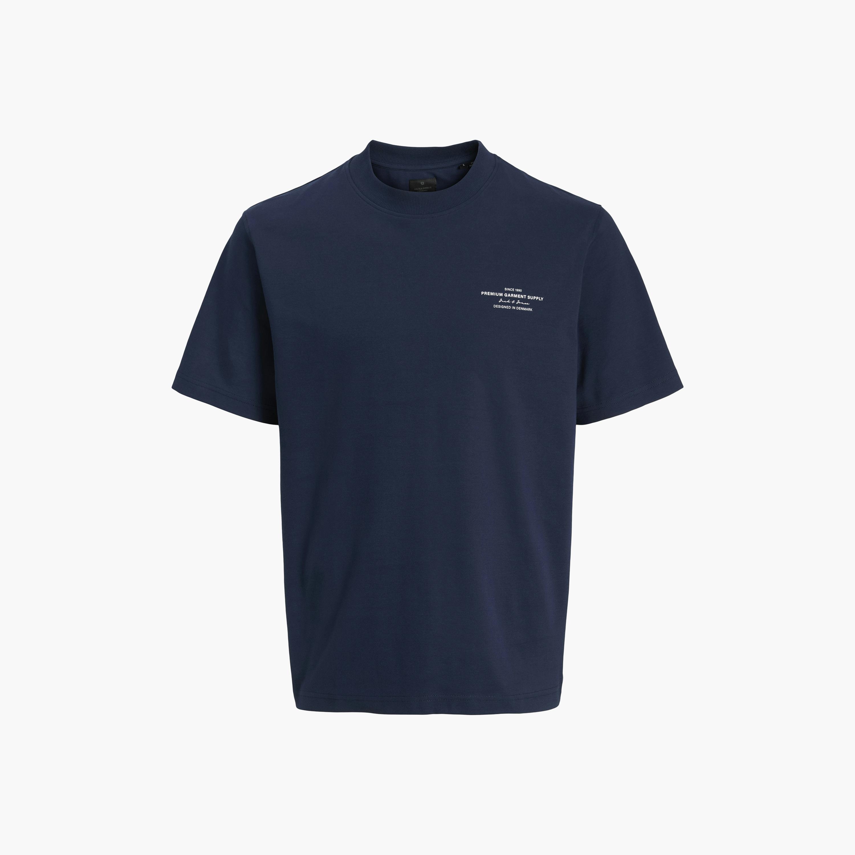 تيشرت رجالي بطبعة طبوغرافية وياقة مستديرة وأكمام قصيرة من جاك آند جونز-men-clothing-tshirtsandpolos-tshirts-image-21