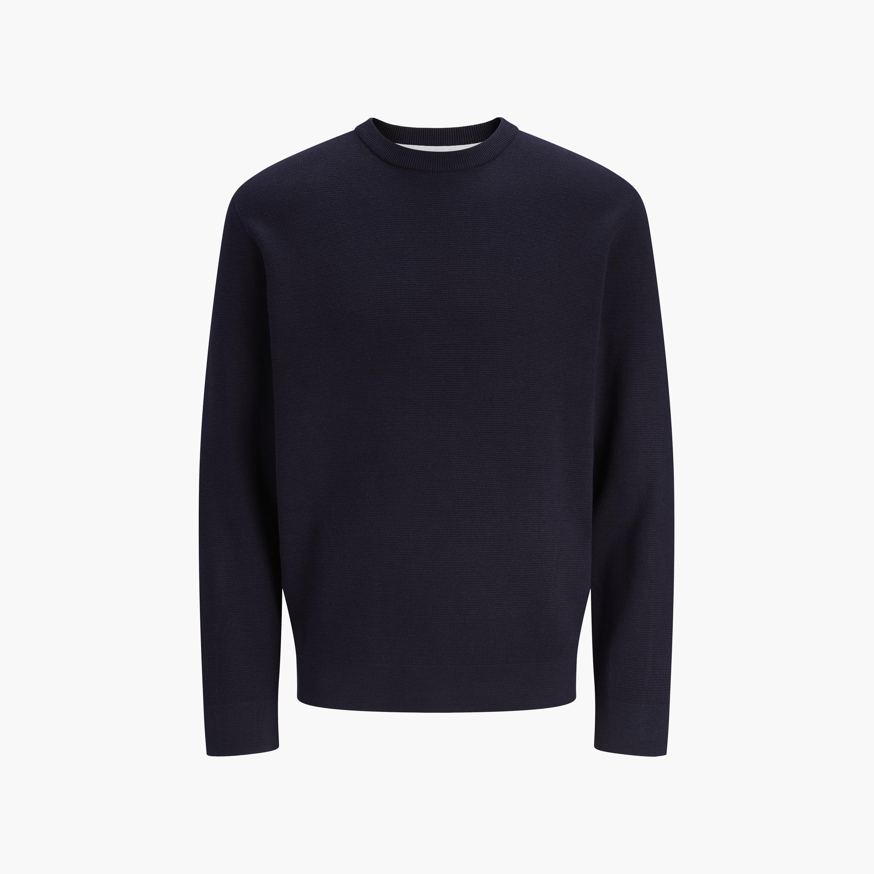 بلوفر رجالي سادة برقبة مستديرة وأكمام طويلة من جاك آند جونز-men-clothing-sweatersandpullovers-image-7