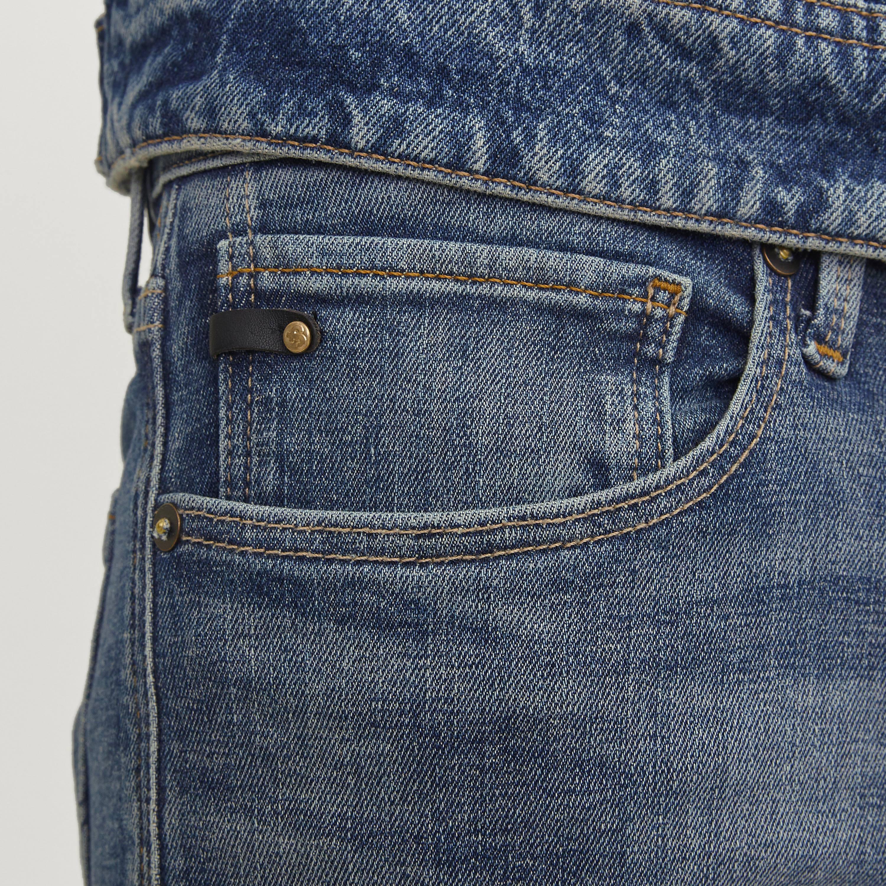 Jack & Jones Slim Fit Mid Washed Mid-Rise Men's Jeans-men-clothing-bottoms-jeans-image-3