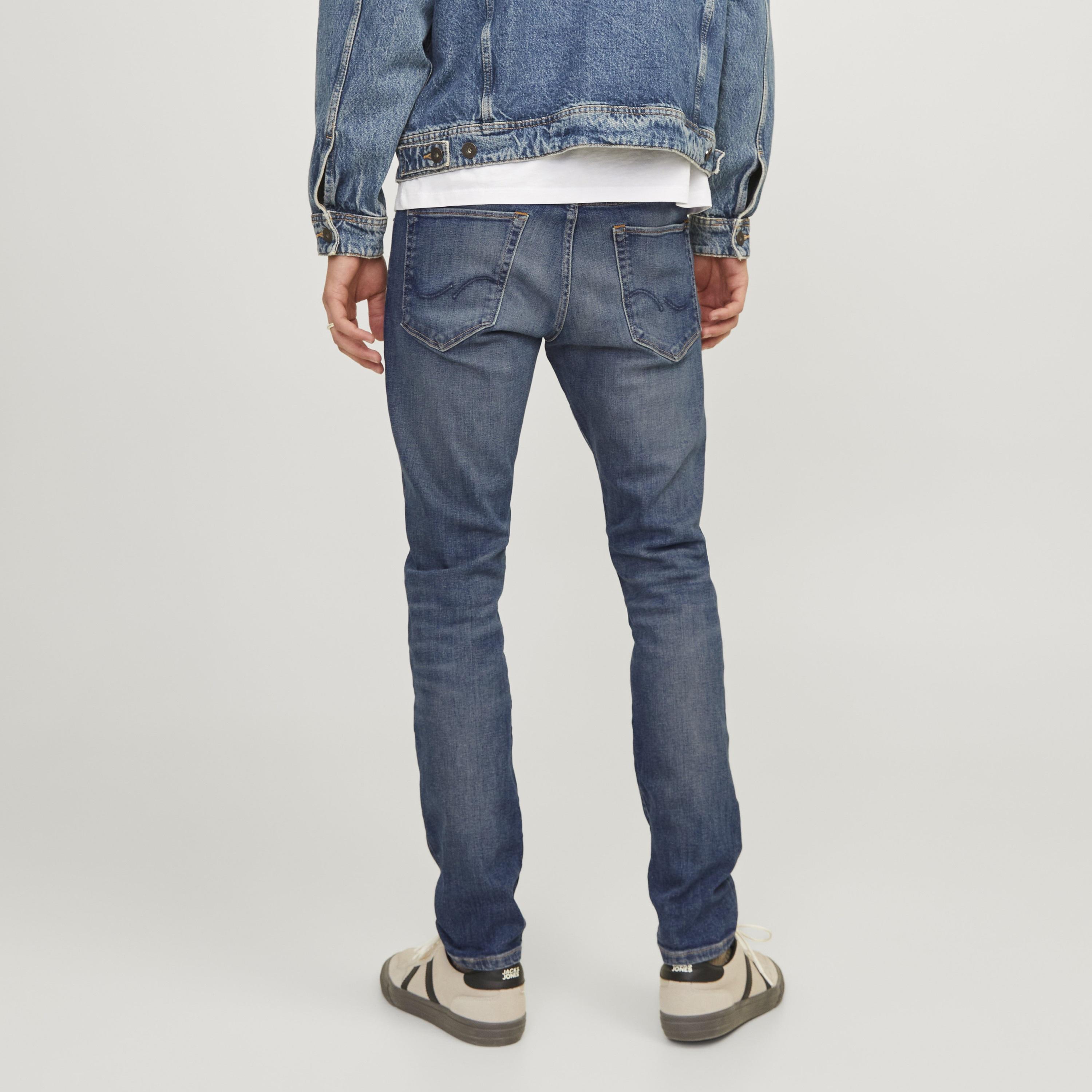 Jack & Jones Slim Fit Mid Washed Mid-Rise Men's Jeans-men-clothing-bottoms-jeans-image-4