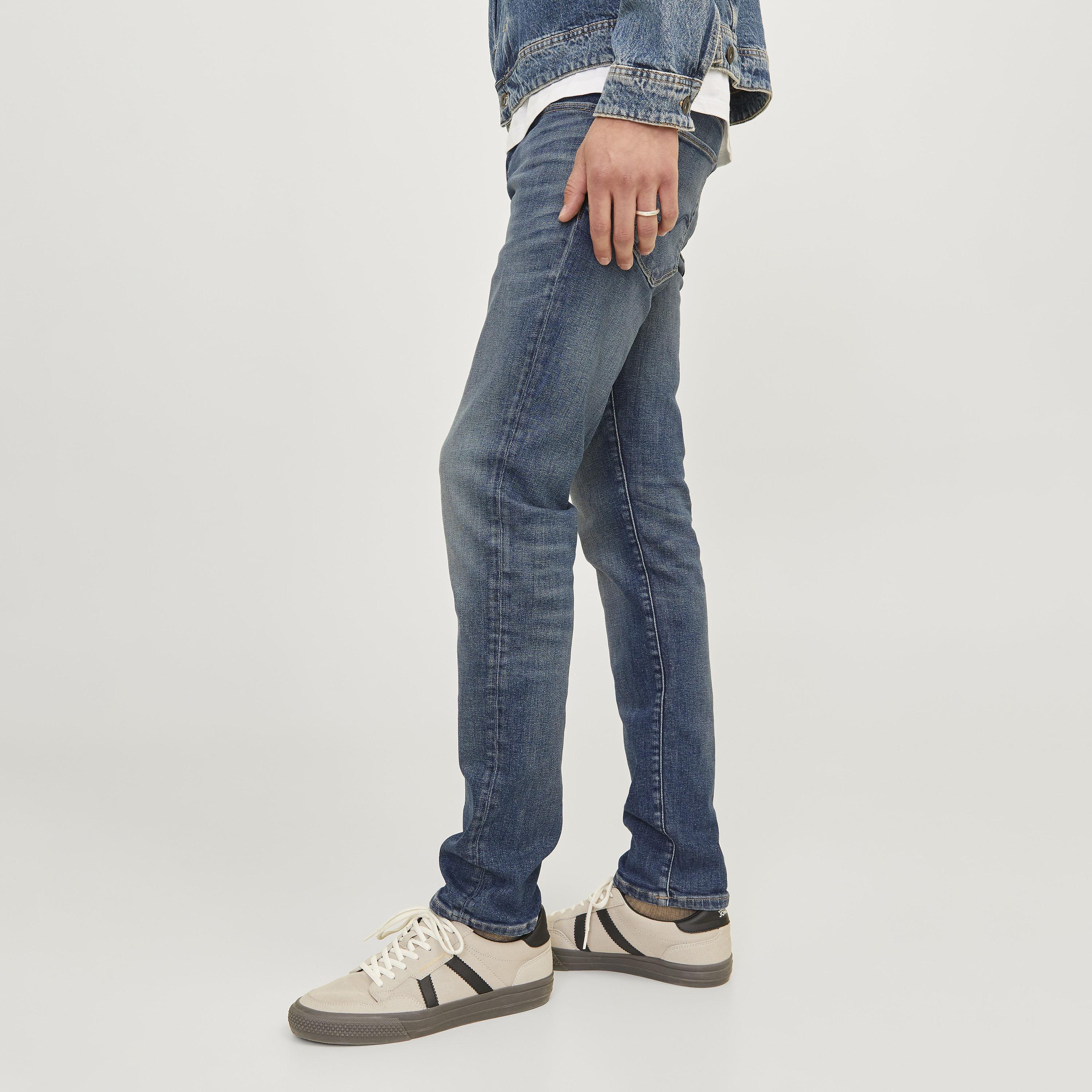Jack & Jones Slim Fit Mid Washed Mid-Rise Men's Jeans-men-clothing-bottoms-jeans-image-5