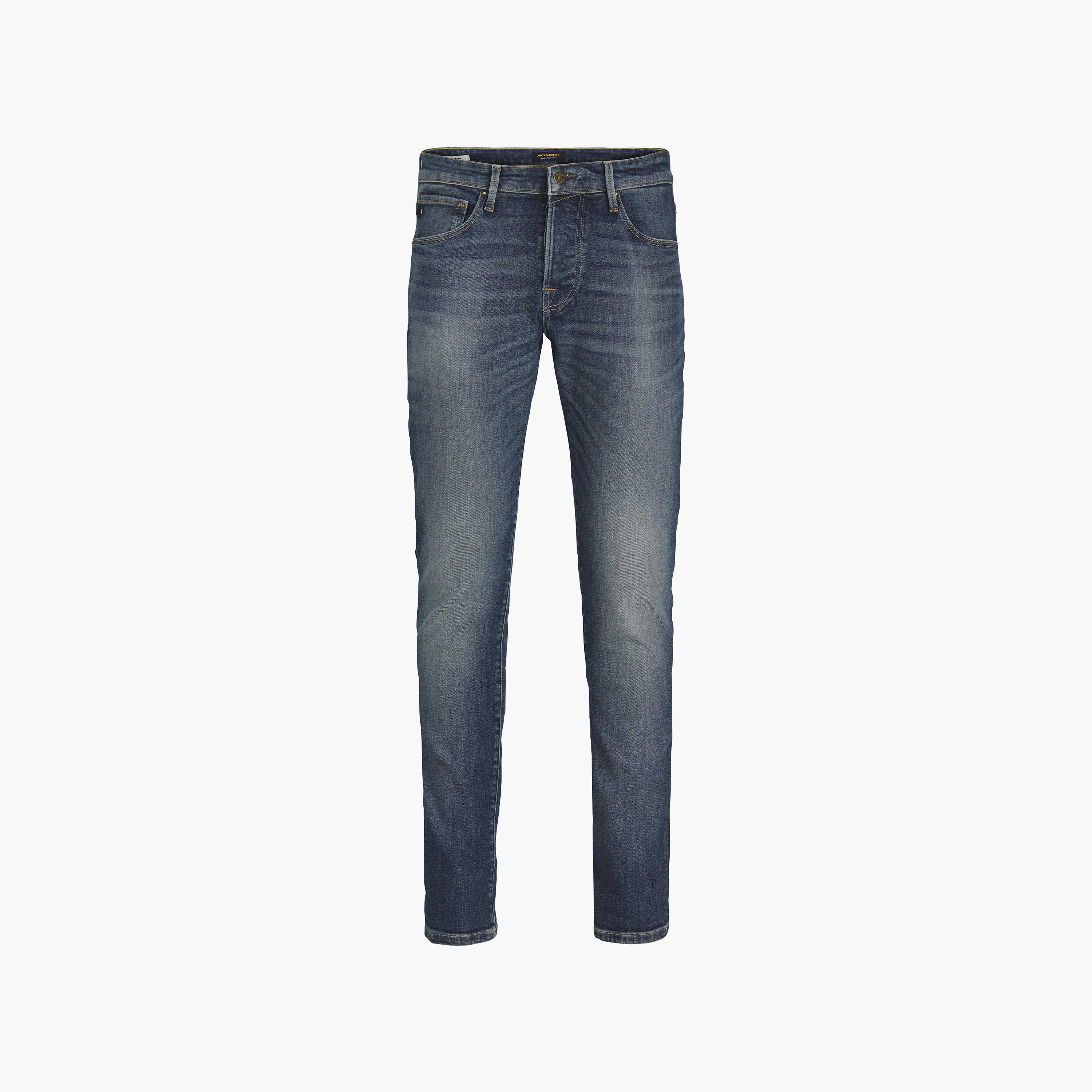 Jack & Jones Slim Fit Mid Washed Mid-Rise Men's Jeans-men-clothing-bottoms-jeans-image-7