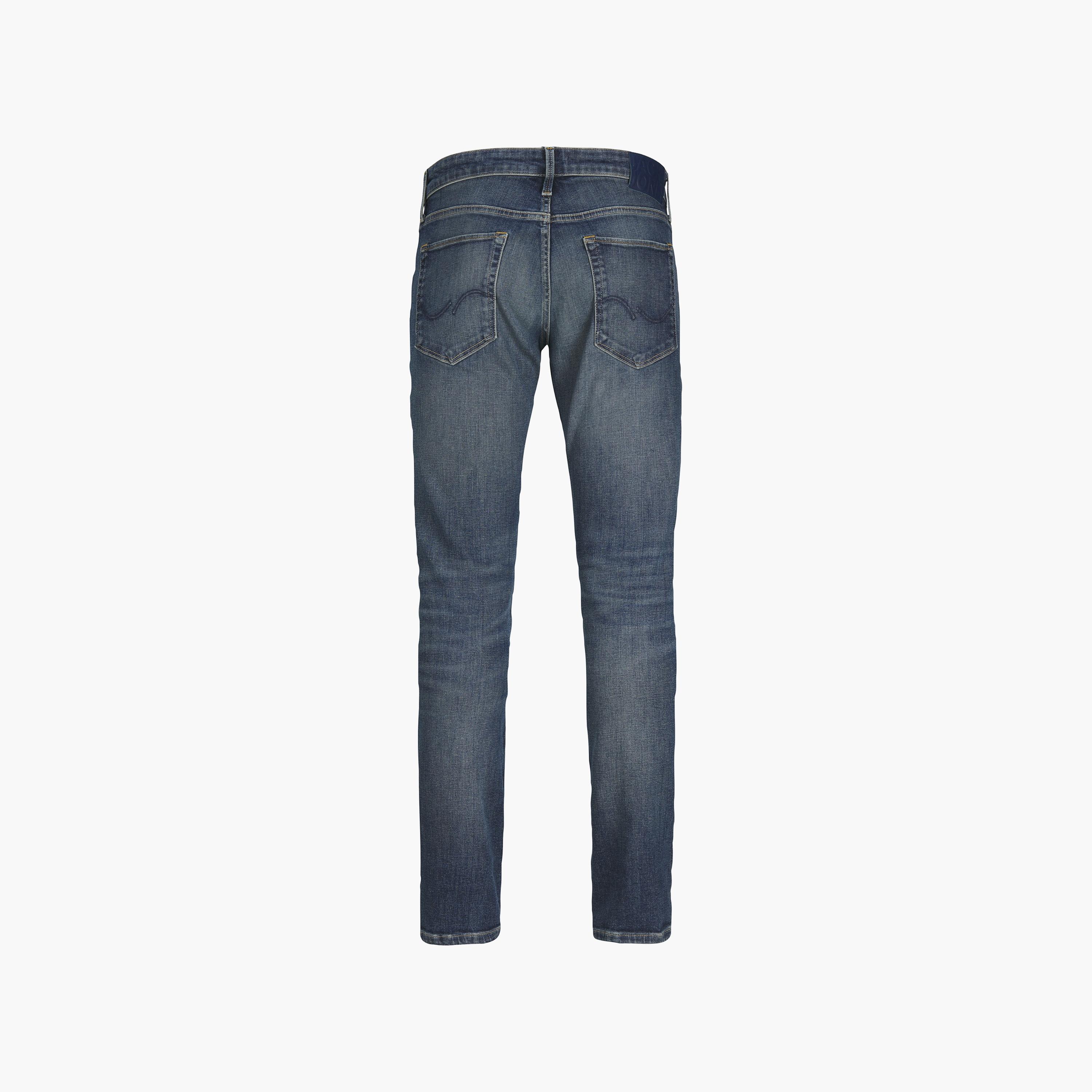 Jack & Jones Slim Fit Mid Washed Mid-Rise Men's Jeans-men-clothing-bottoms-jeans-image-8