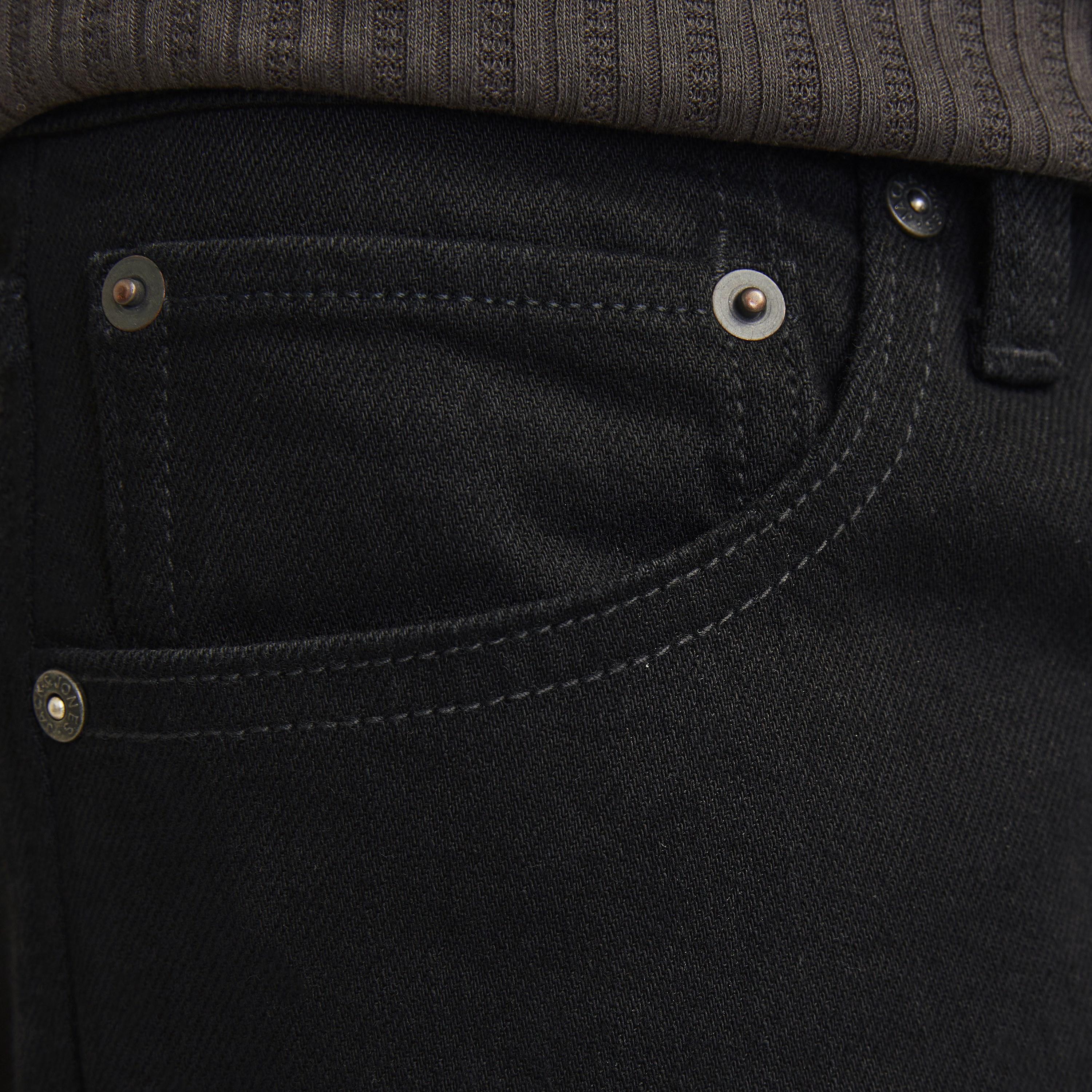 Jack & Jones Tapered Fit Solid Washed Mid-Rise Men's Jeans-men-clothing-bottoms-jeans-image-3