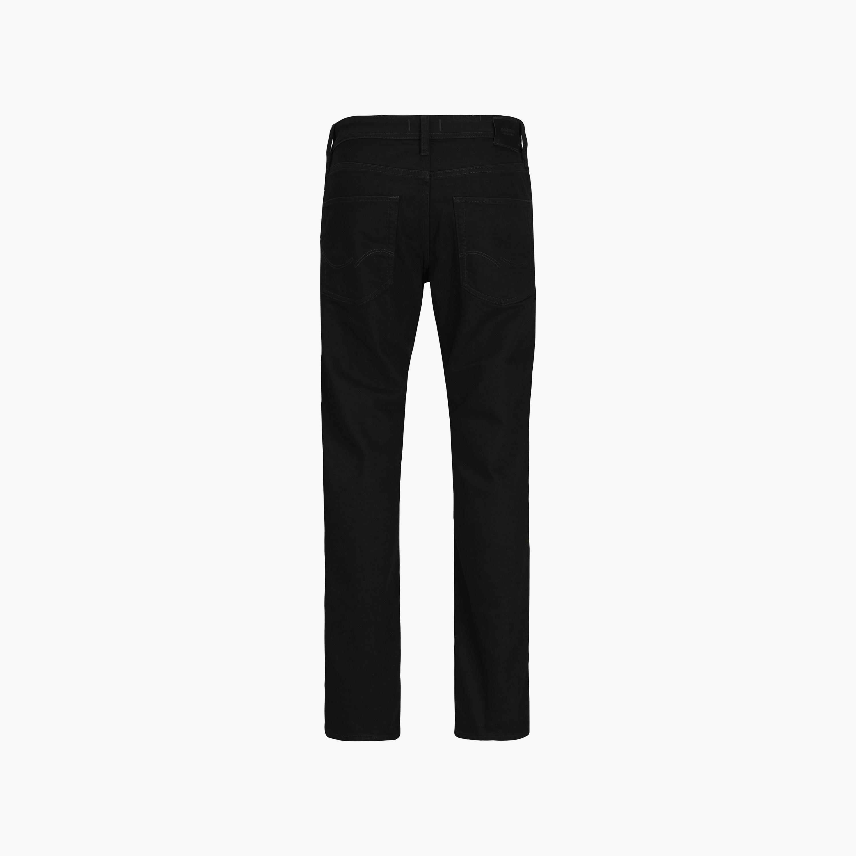 Jack & Jones Tapered Fit Solid Washed Mid-Rise Men's Jeans-men-clothing-bottoms-jeans-image-7