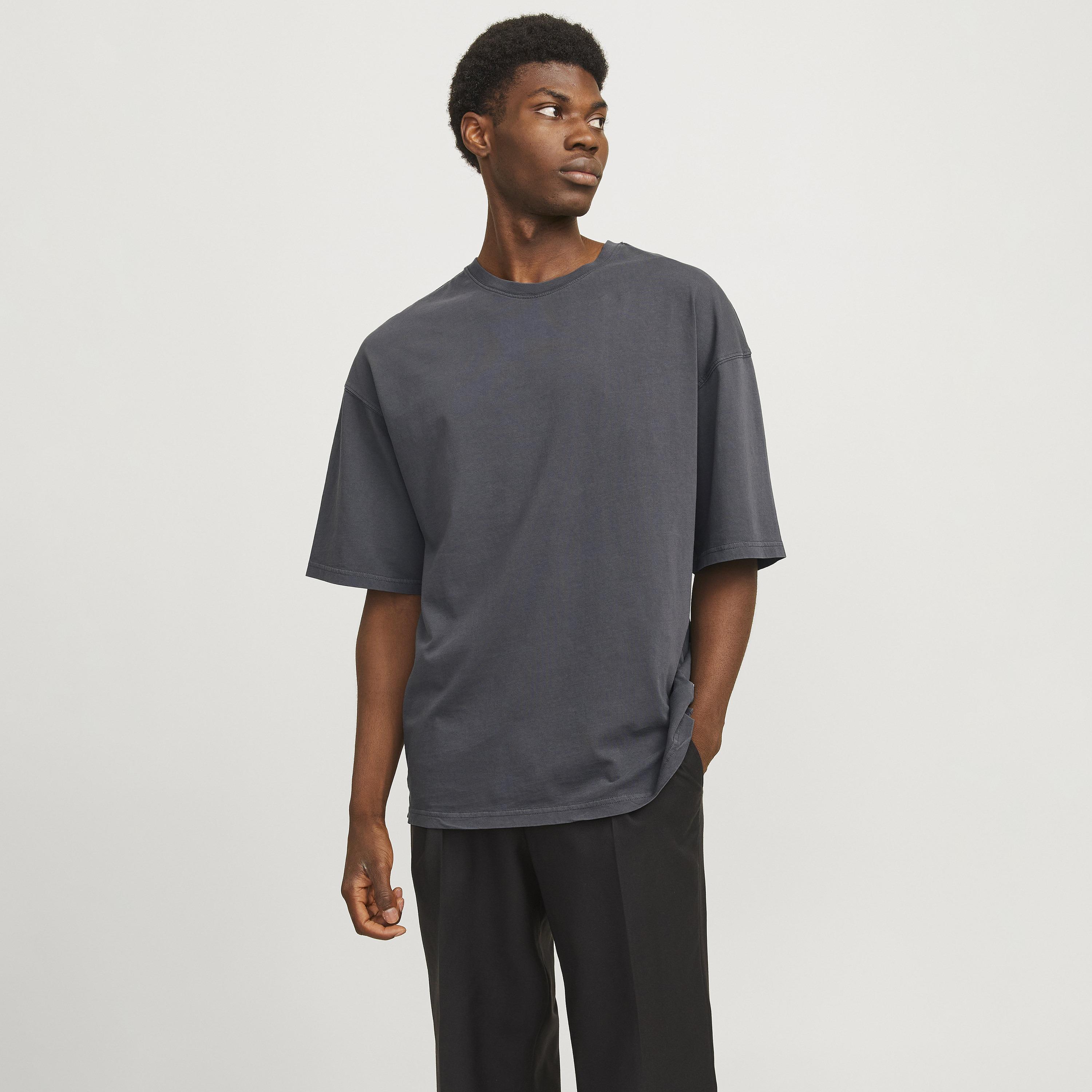 Jack & Jones Plain Round Neck Short Sleeves Men's T-Shirt-men-clothing-tshirtsandpolos-tshirts-image-1