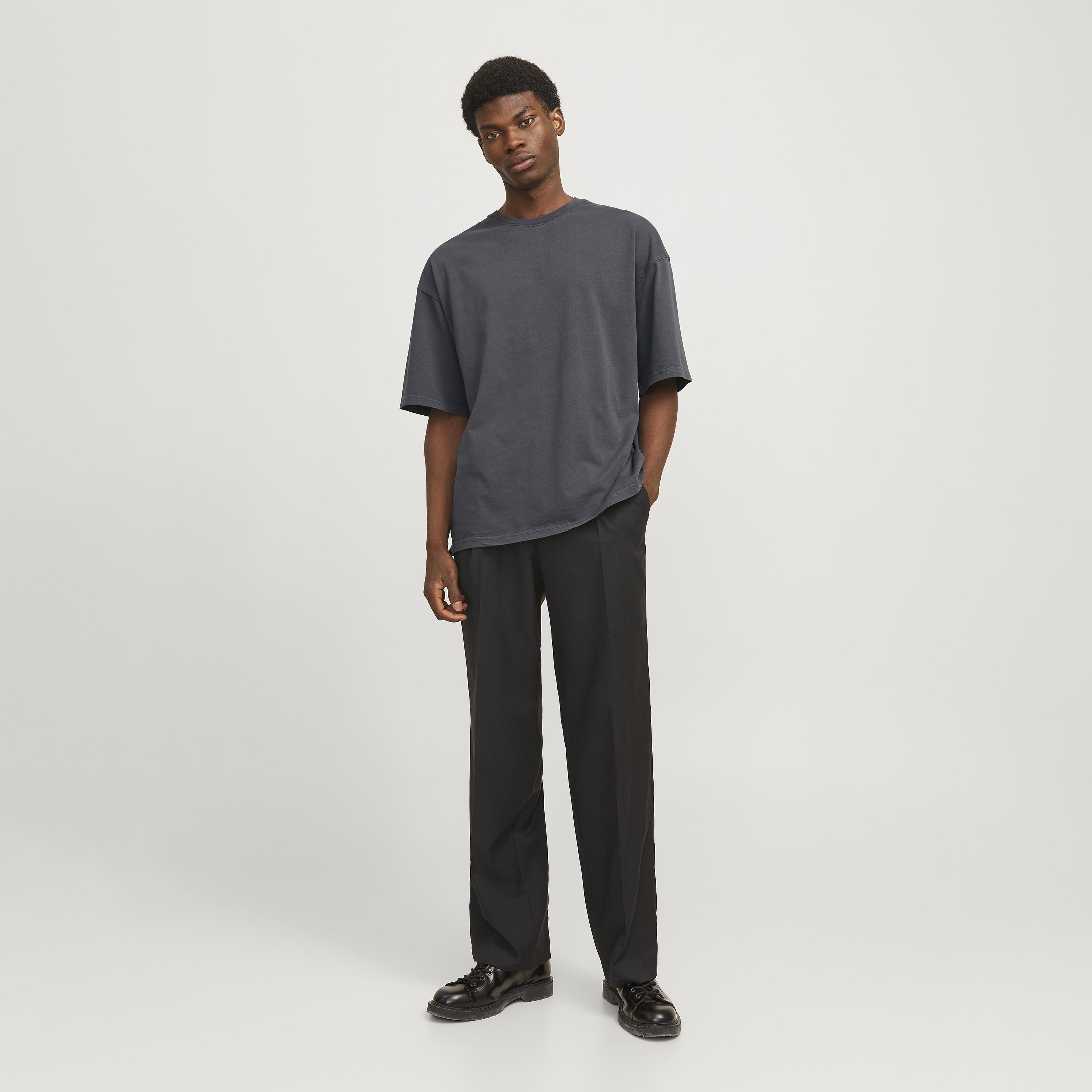 Jack & Jones Plain Round Neck Short Sleeves Men's T-Shirt-men-clothing-tshirtsandpolos-tshirts-image-2