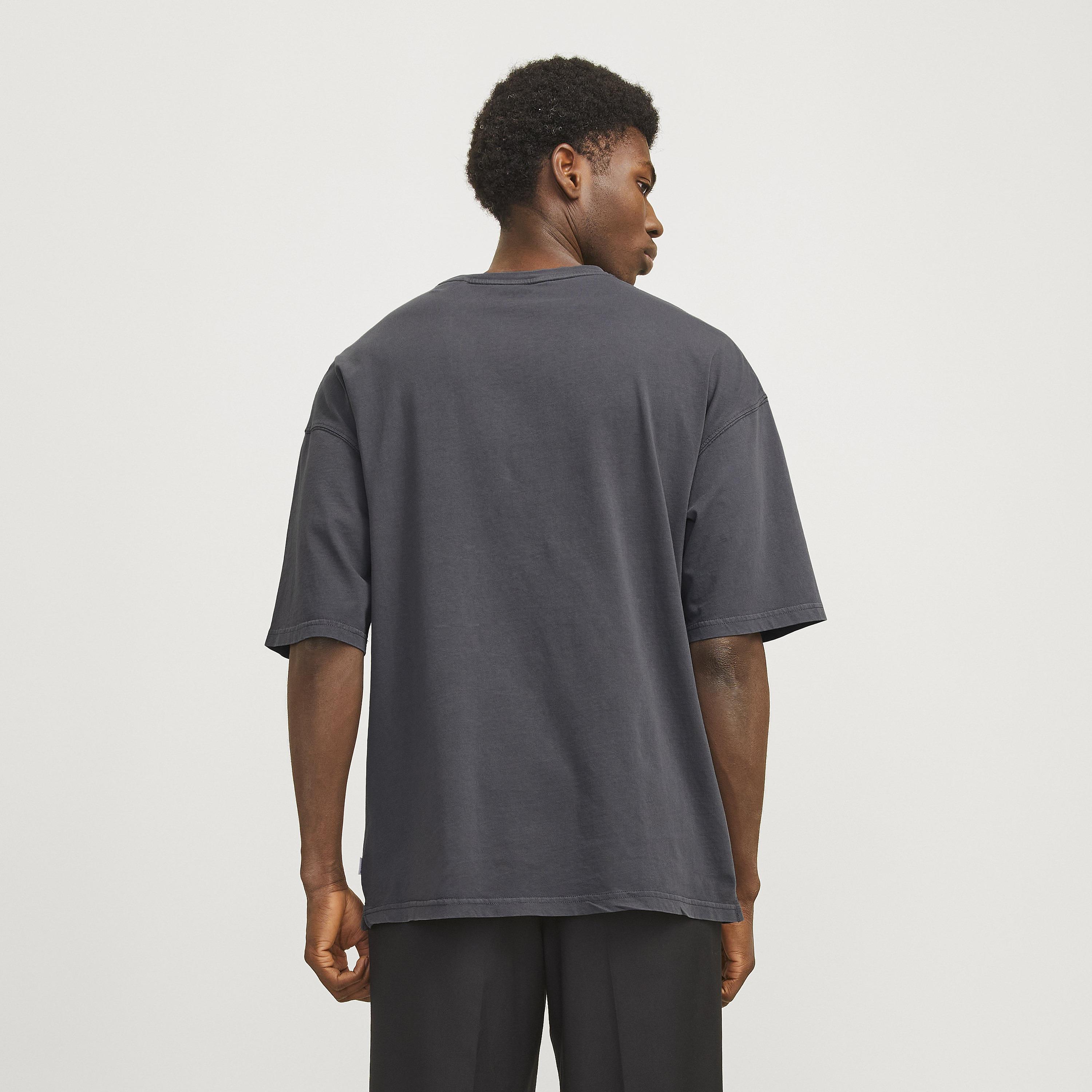 Jack & Jones Plain Round Neck Short Sleeves Men's T-Shirt-men-clothing-tshirtsandpolos-tshirts-image-4