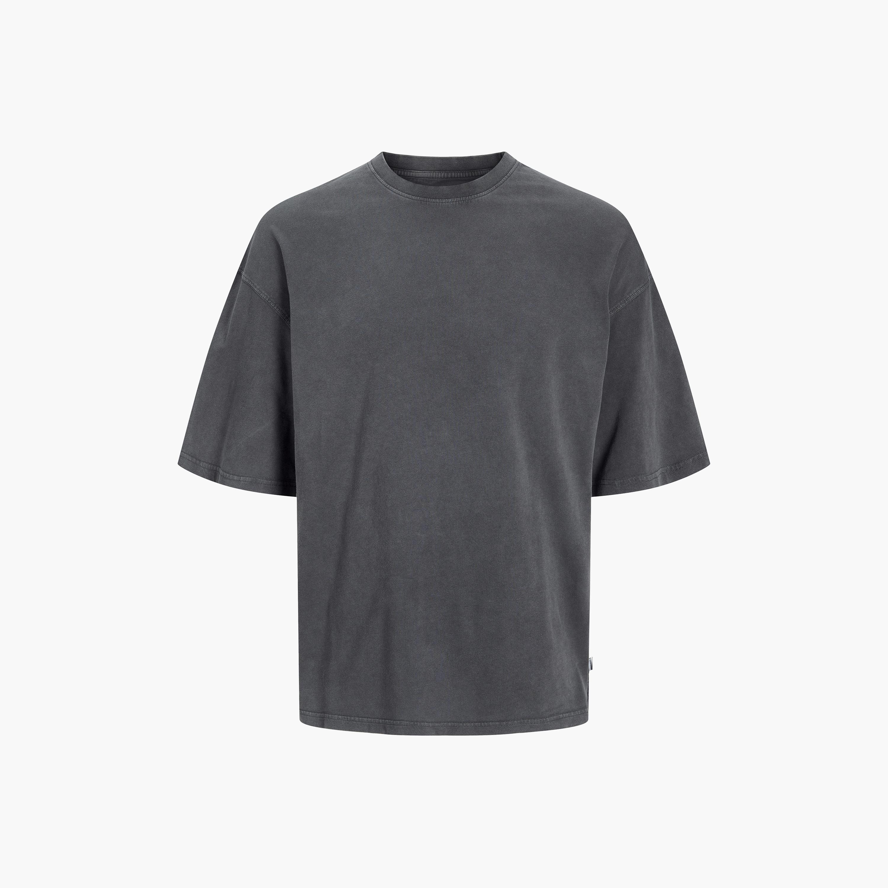 Jack & Jones Plain Round Neck Short Sleeves Men's T-Shirt-men-clothing-tshirtsandpolos-tshirts-image-7
