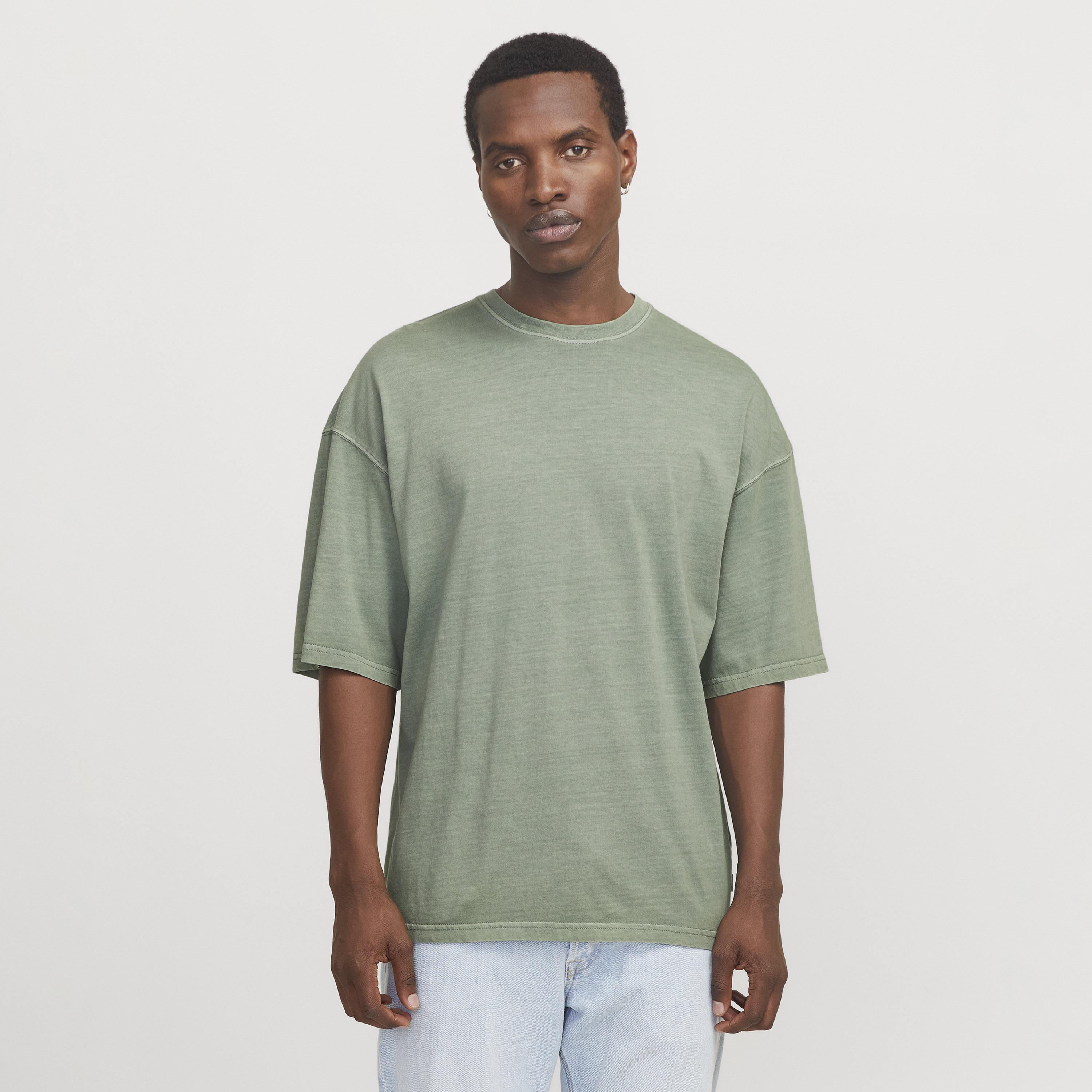 Jack & Jones Plain Round Neck Short Sleeves Men's T-Shirt-men-clothing-tshirtsandpolos-tshirts-image-15