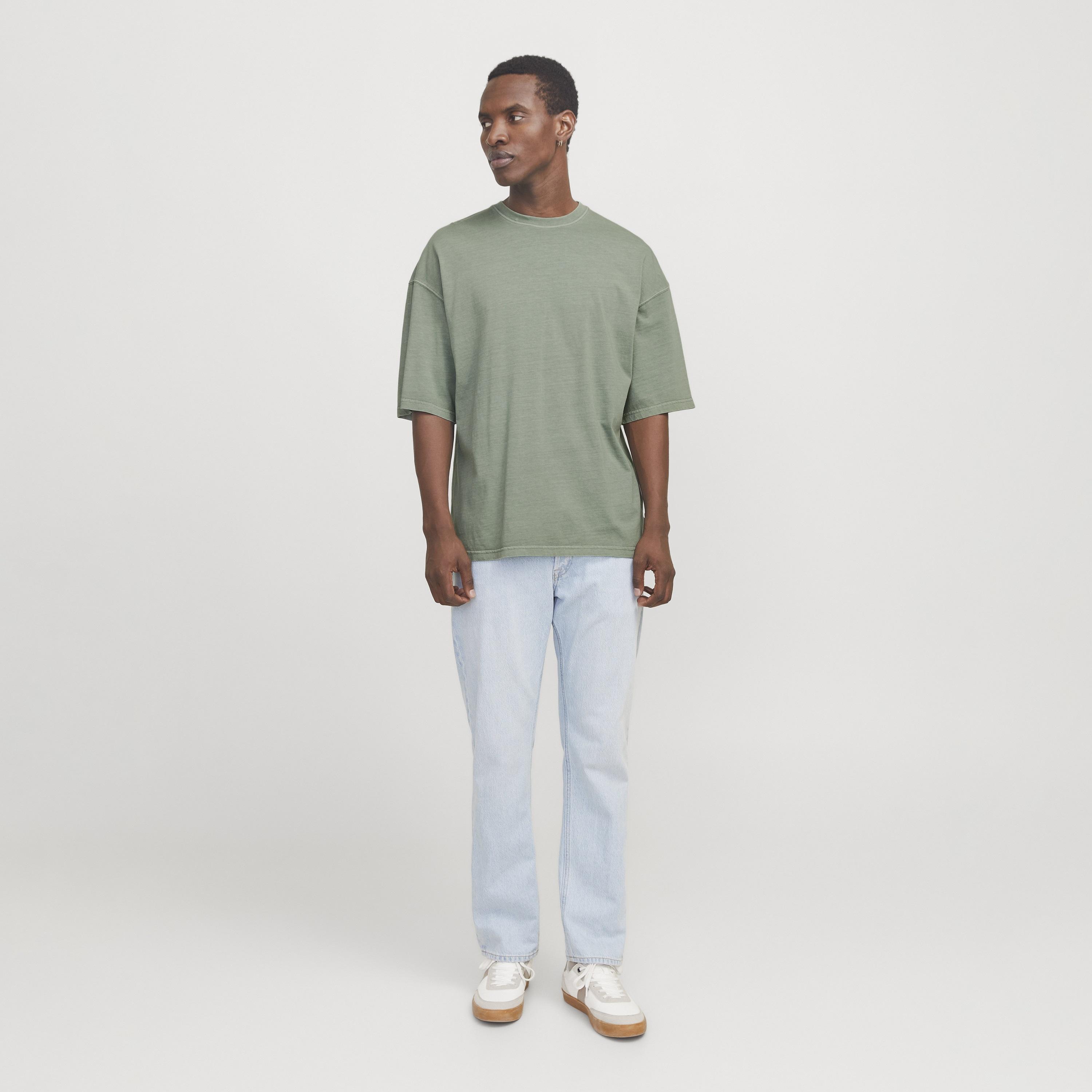Jack & Jones Plain Round Neck Short Sleeves Men's T-Shirt-men-clothing-tshirtsandpolos-tshirts-image-2