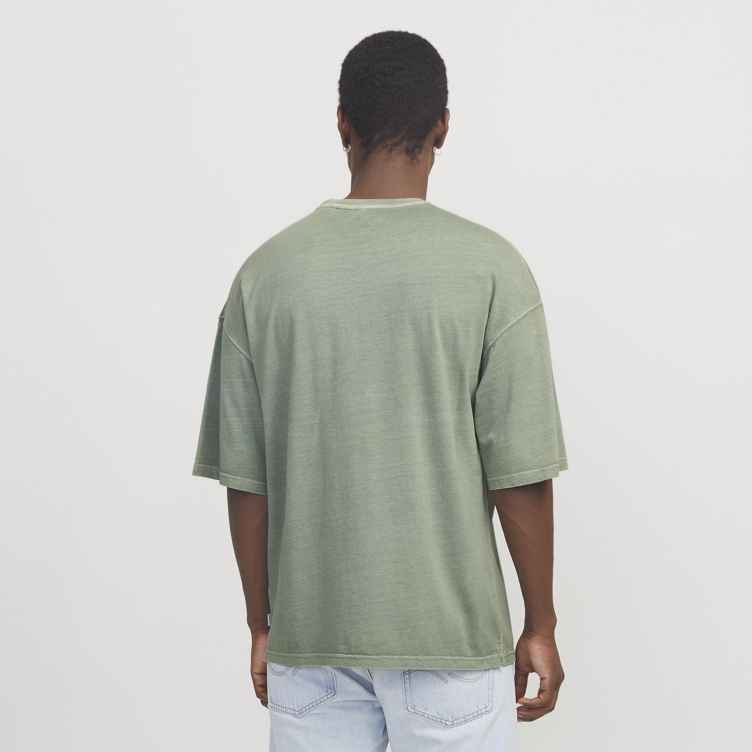 Jack & Jones Plain Round Neck Short Sleeves Men's T-Shirt-men-clothing-tshirtsandpolos-tshirts-image-4