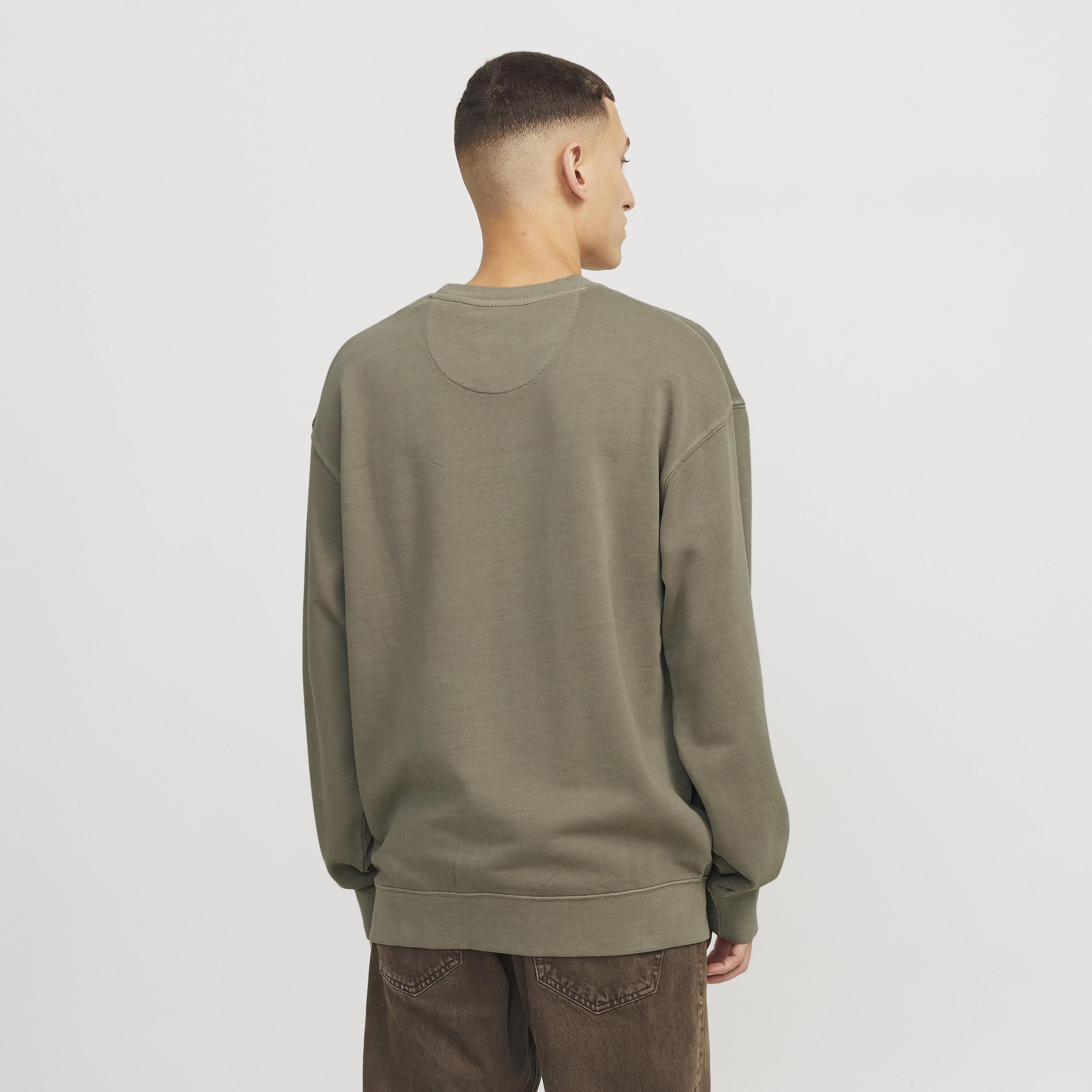 Jack & Jones Plain Crew Neck Long Sleeves Men's Sweatshirt-men-winterwear-hoodiesandsweatshirts-image-3