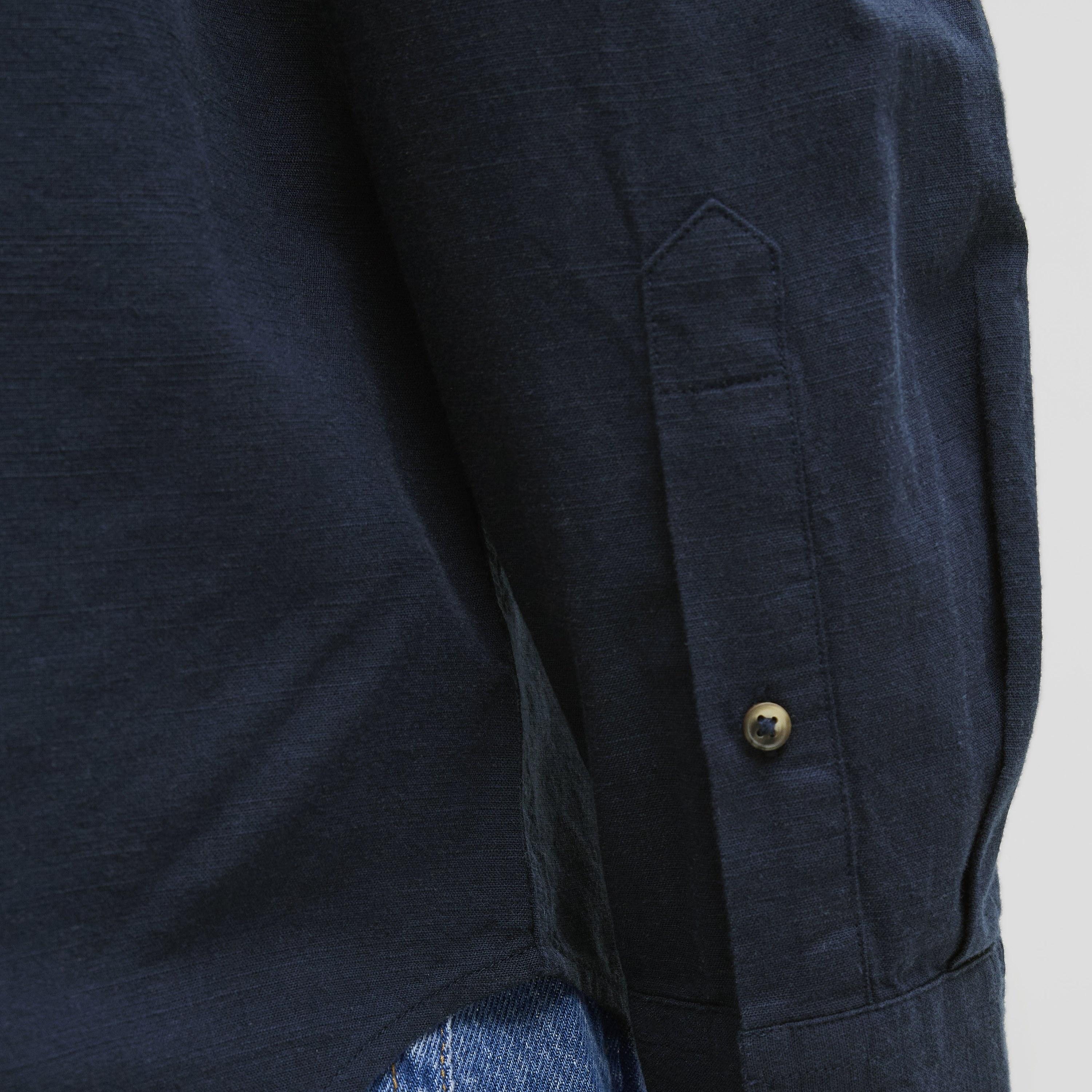 Jack & Jones Relaxed Fit Plain Spread Collar Long Sleeves Men's Shirt-men-clothing-shirts-image-6