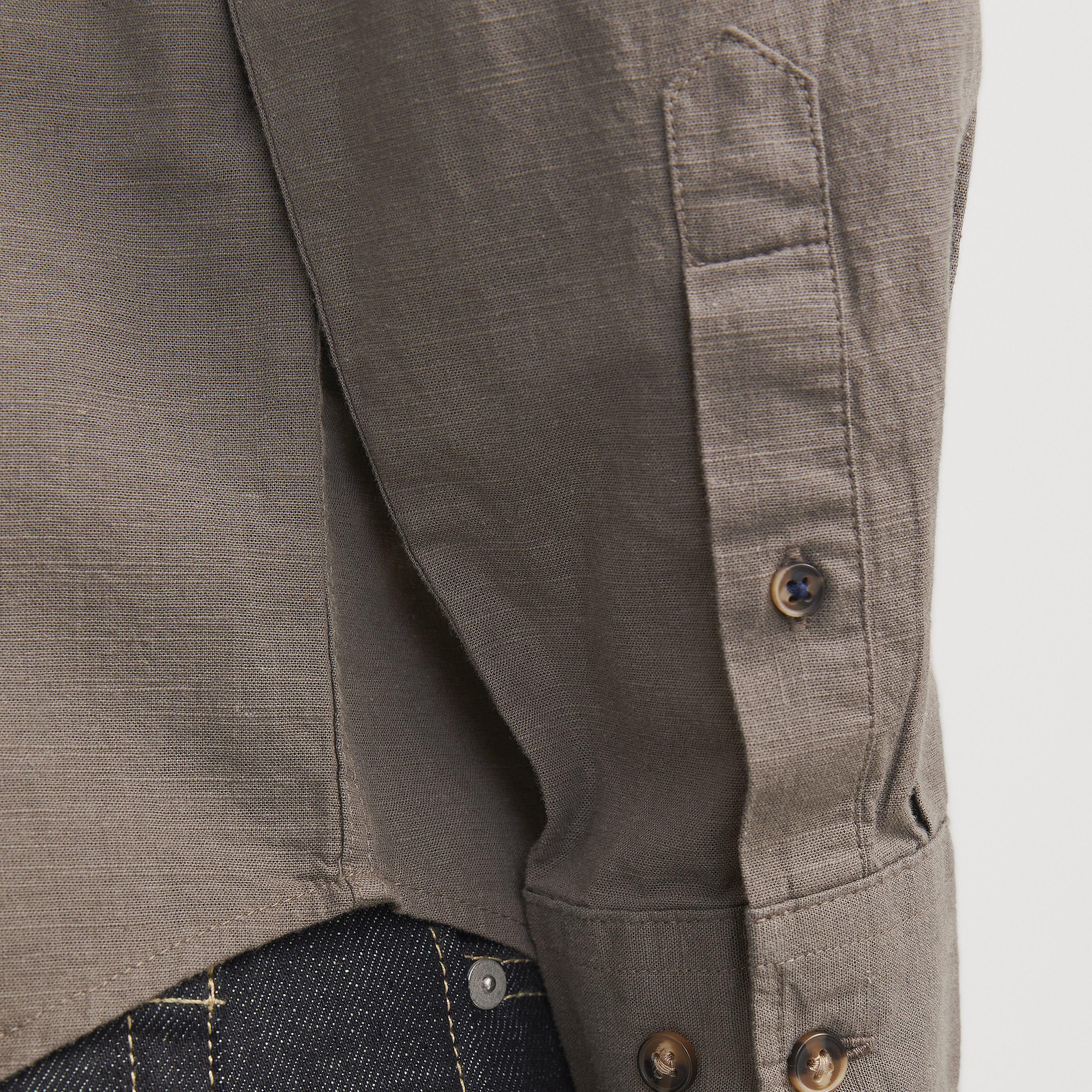 Jack & Jones Relaxed Fit Plain Band Collar Long Sleeves Men's Shirt-men-clothing-shirts-image-6