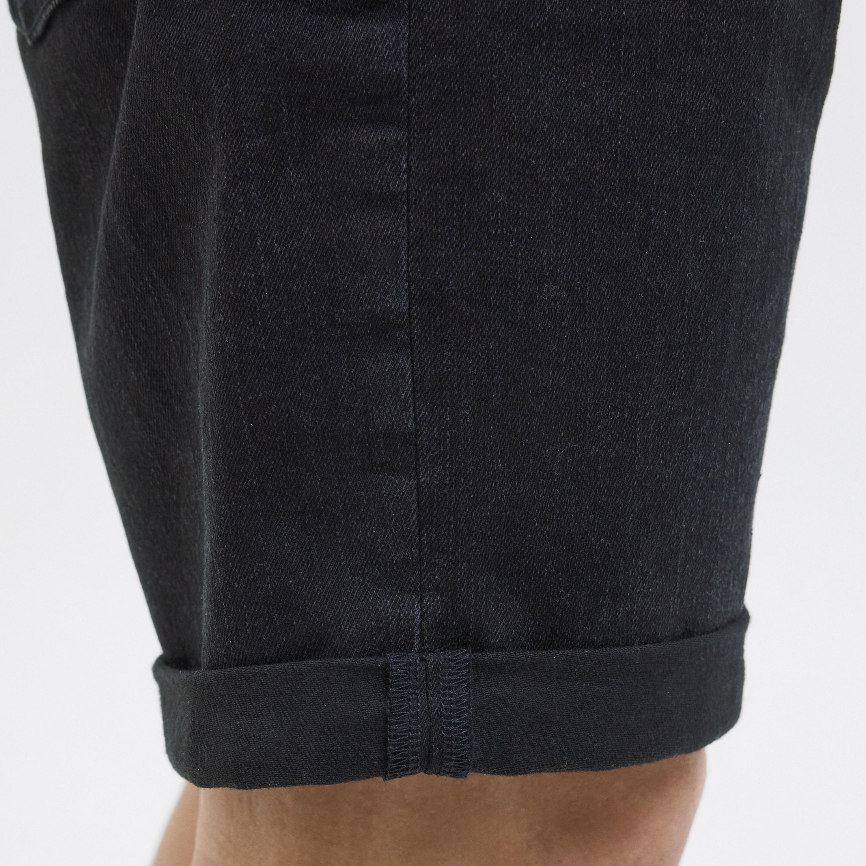 Jack & Jones Plain Mid-Rise Button and Zip Fly Men's Denim Shorts-men-clothing-bottoms-shorts-image-6