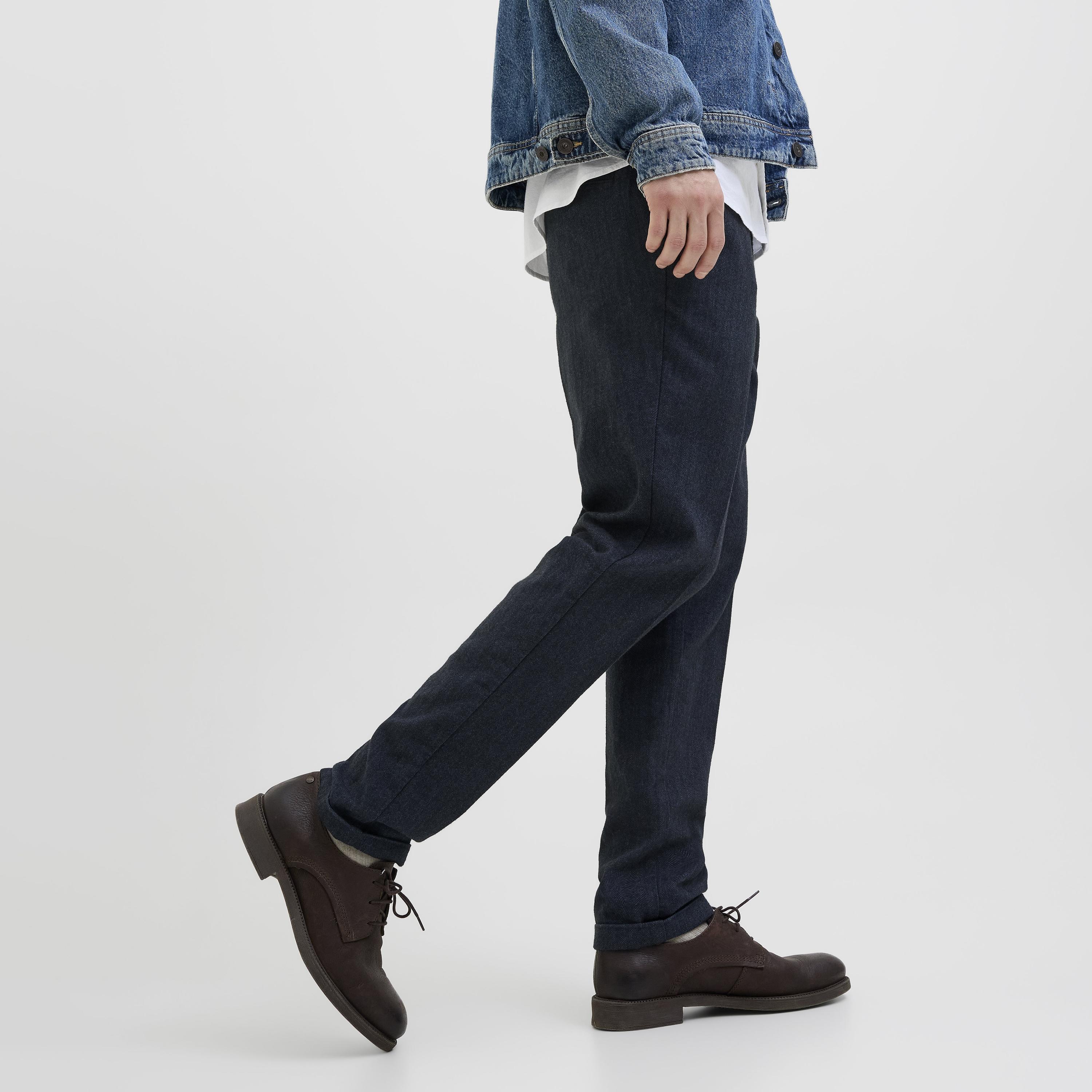 Jack & Jones Carrot Fit Plain Mid-Rise Men's Chinos-men-clothing-bottoms-trousersandchinos-chinos-image-5