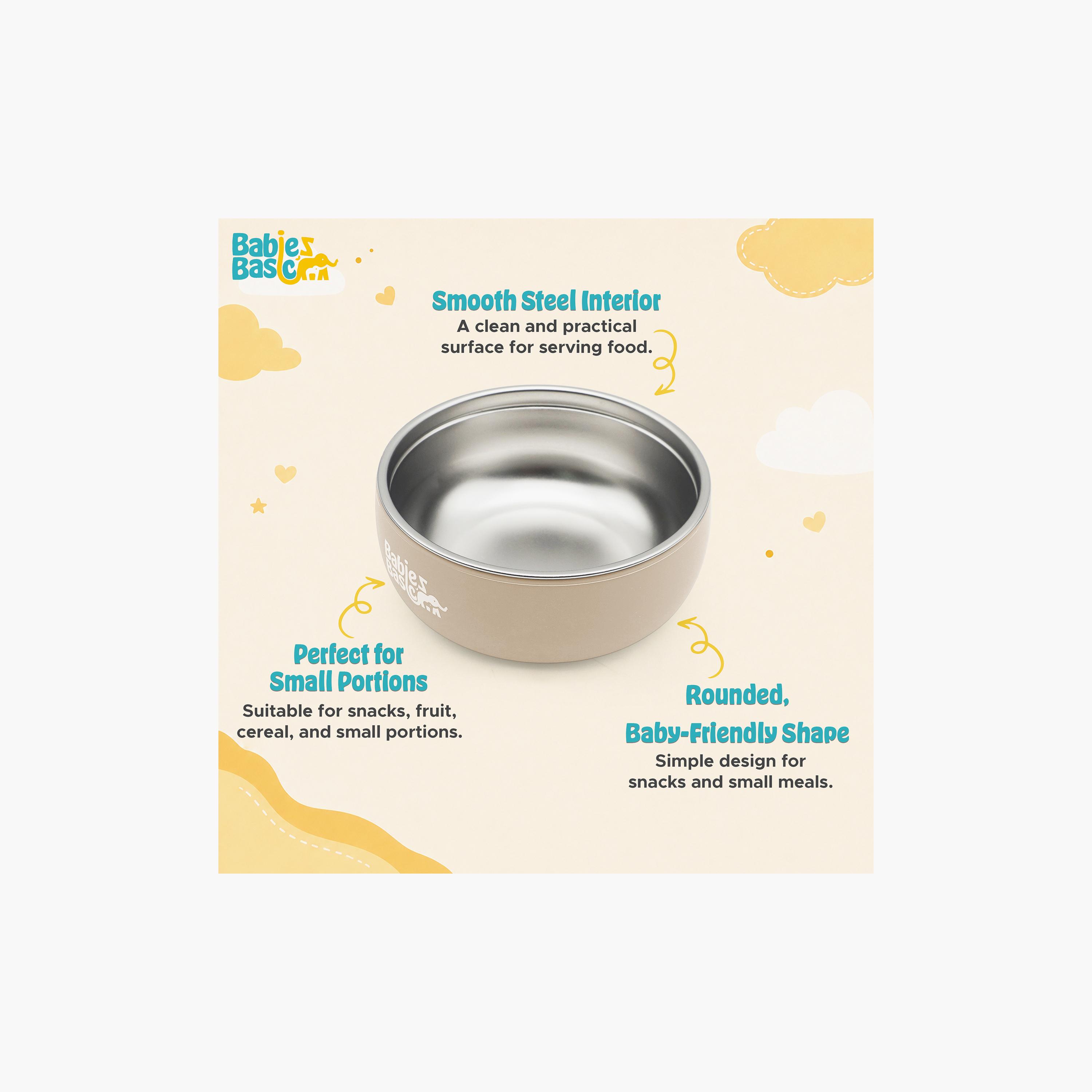 Babies Basic Stainless Steel Bowl with Silicone Sleeve-baby-feeding-mealtimeessentials-image-4