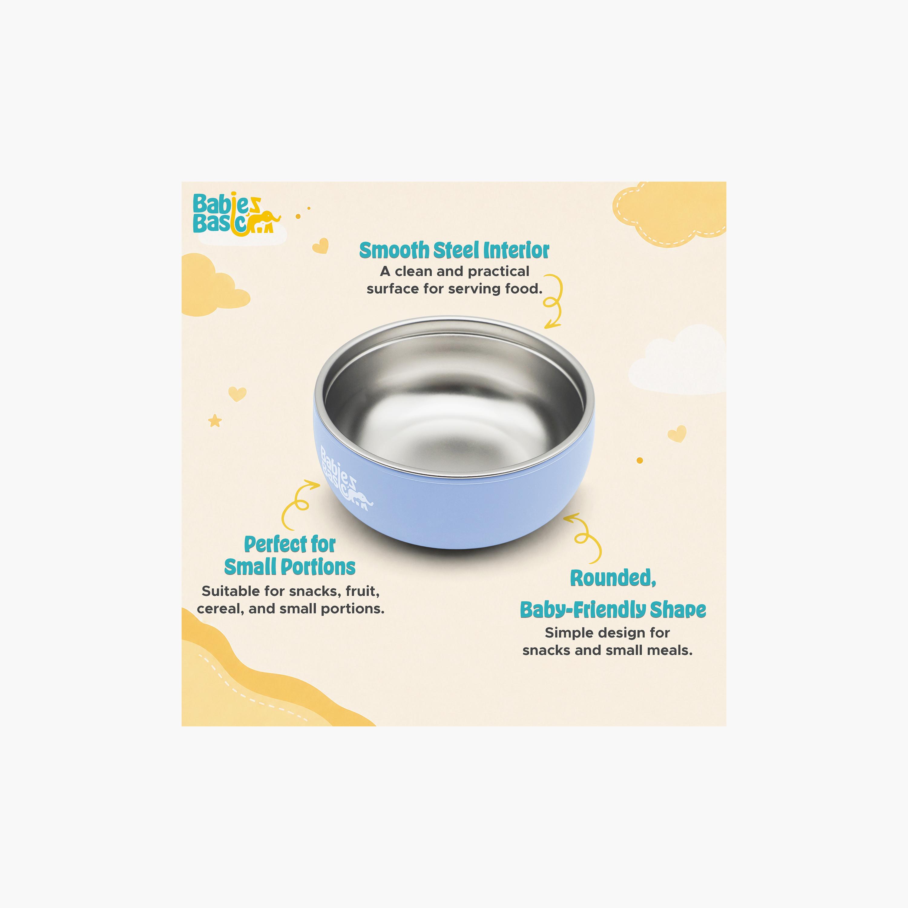 Babies Basic Stainless Steel Bowl with Silicone Sleeve-baby-feeding-mealtimeessentials-image-4