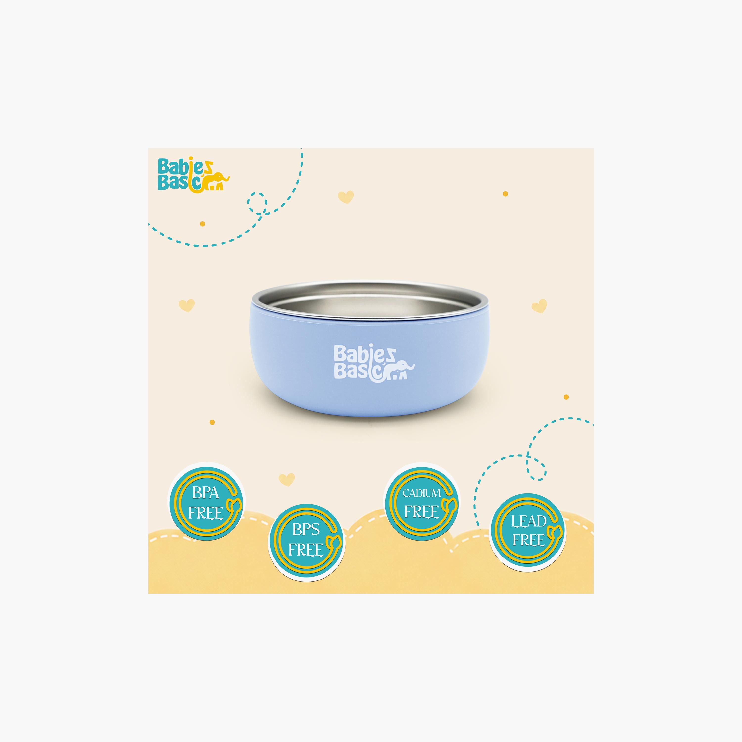Babies Basic Stainless Steel Bowl with Silicone Sleeve-baby-feeding-mealtimeessentials-image-5