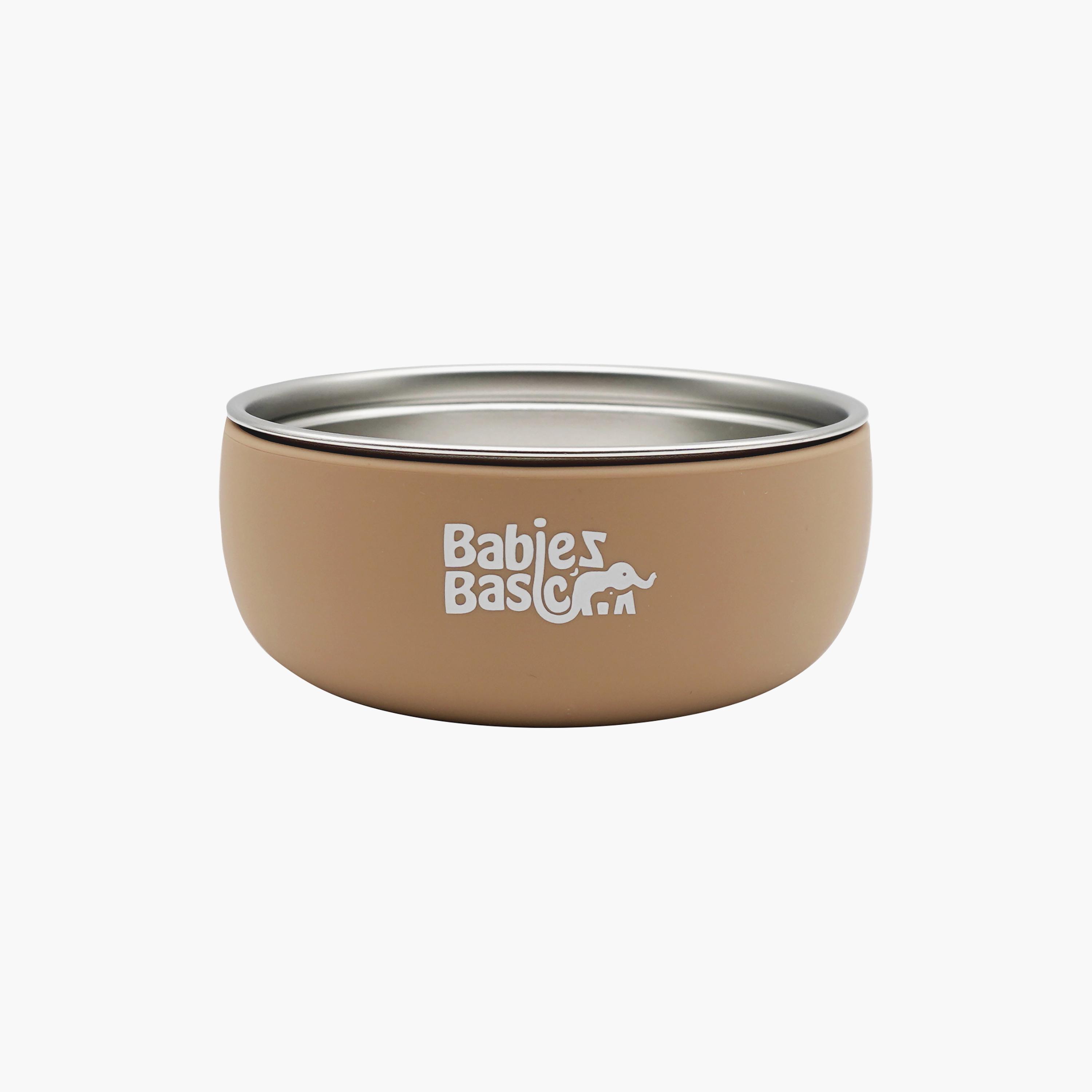 Babies Basic Stainless Steel Bowl with Silicone Sleeve-baby-feeding-mealtimeessentials-image-1