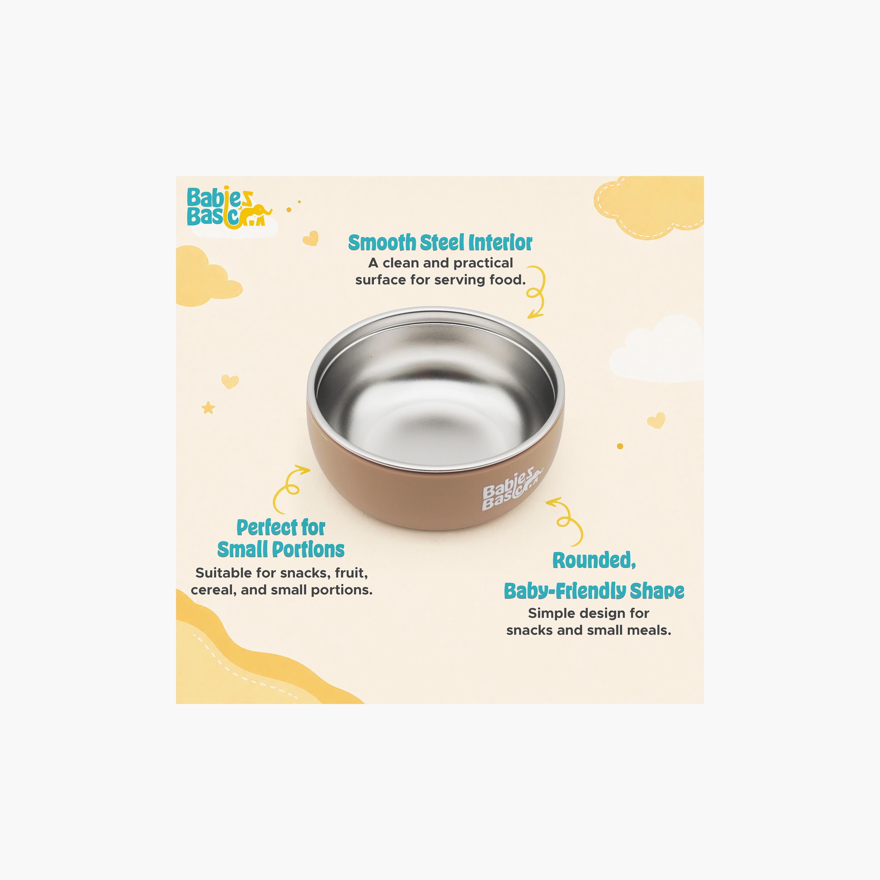 Babies Basic Stainless Steel Bowl with Silicone Sleeve-baby-feeding-mealtimeessentials-image-4